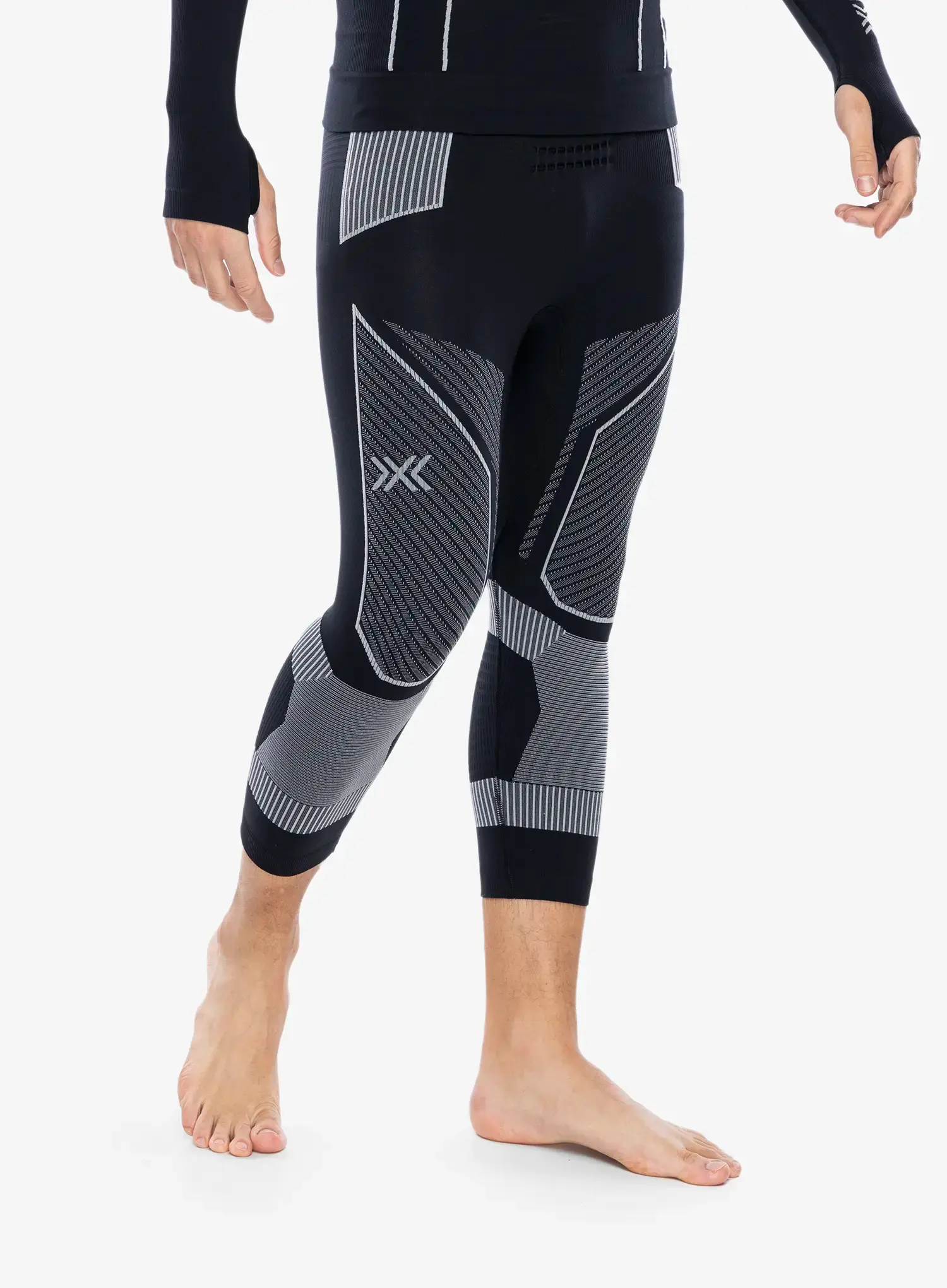 Termo pajkice X-Bionic Energy Accumulator Light Pants 3/4 - x black/light grey