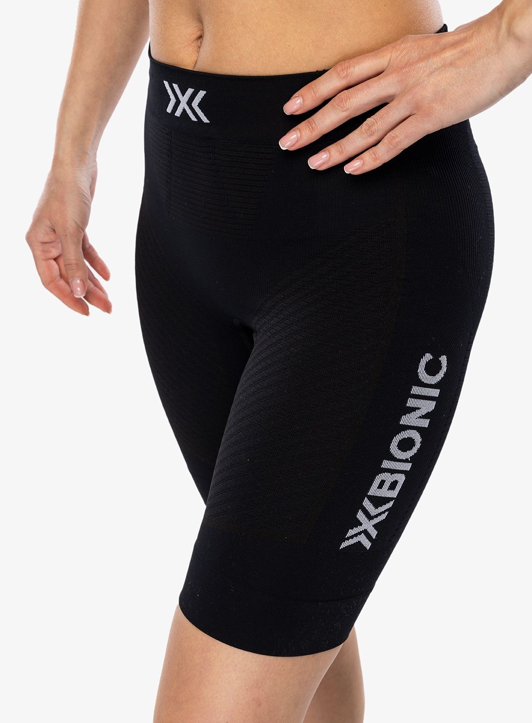 Ženske kratke hlače X-Bionic Invent 4.0 Running Shorts - opal black/arctic white