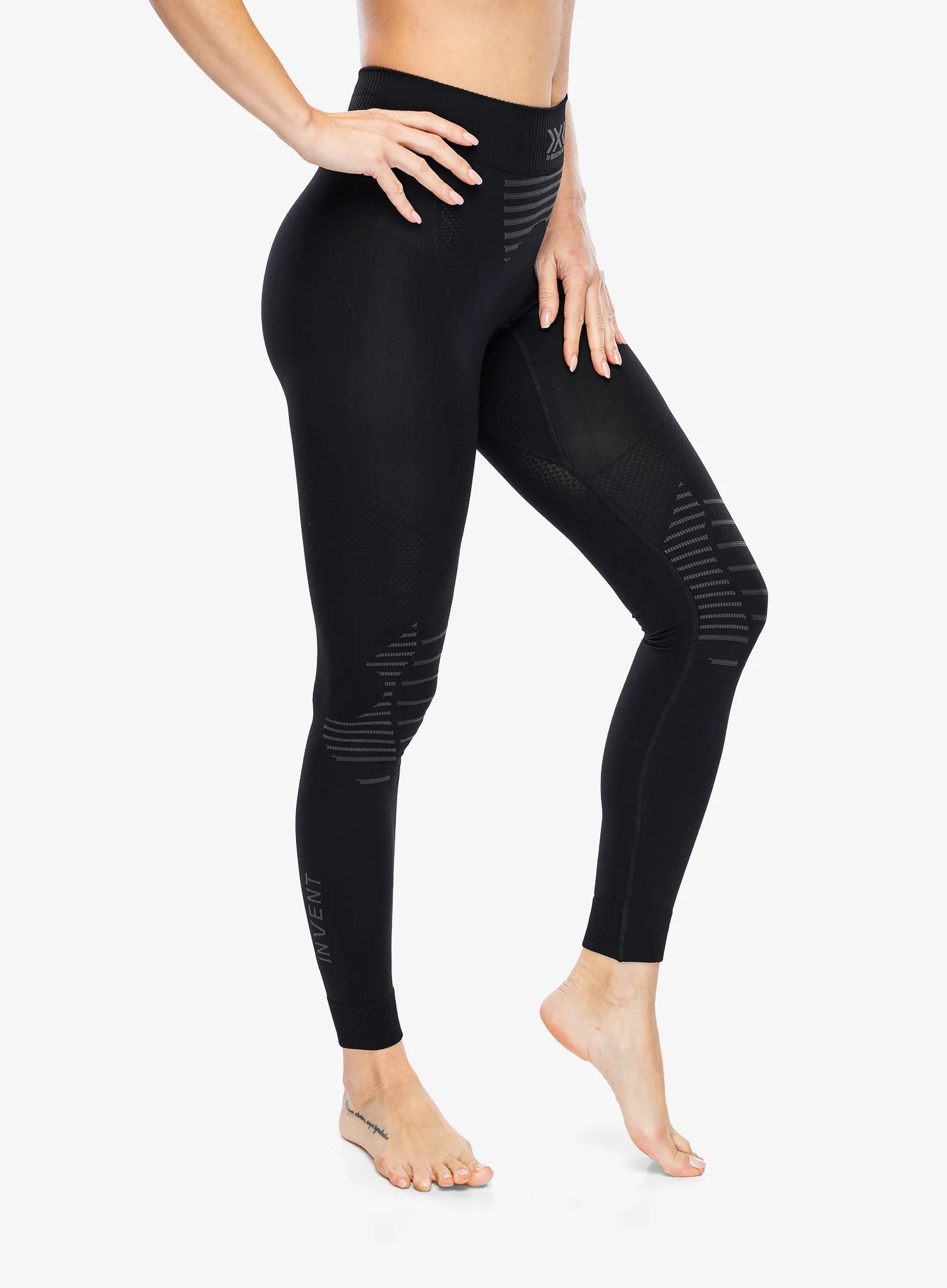 Ženske termo pajkice X-Bionic Invent 4.0 Pants - black/charcoal