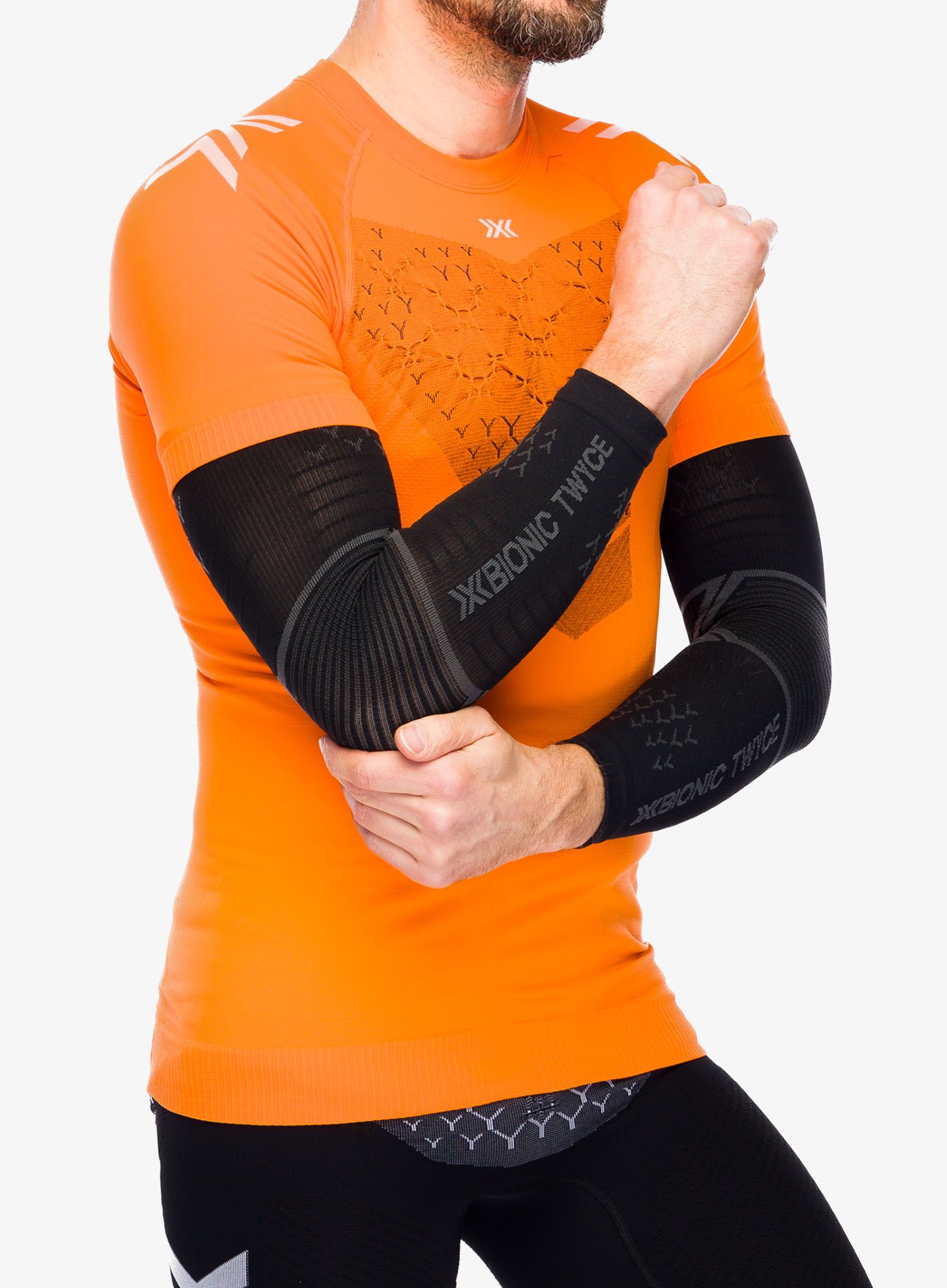 Kompresijski rokavi X-Bionic Twyce Armsleeve - black/charcoal