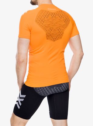 Majica za tek X-Bionic Twyce Run Shirt S/S - blazing orange/arctic white