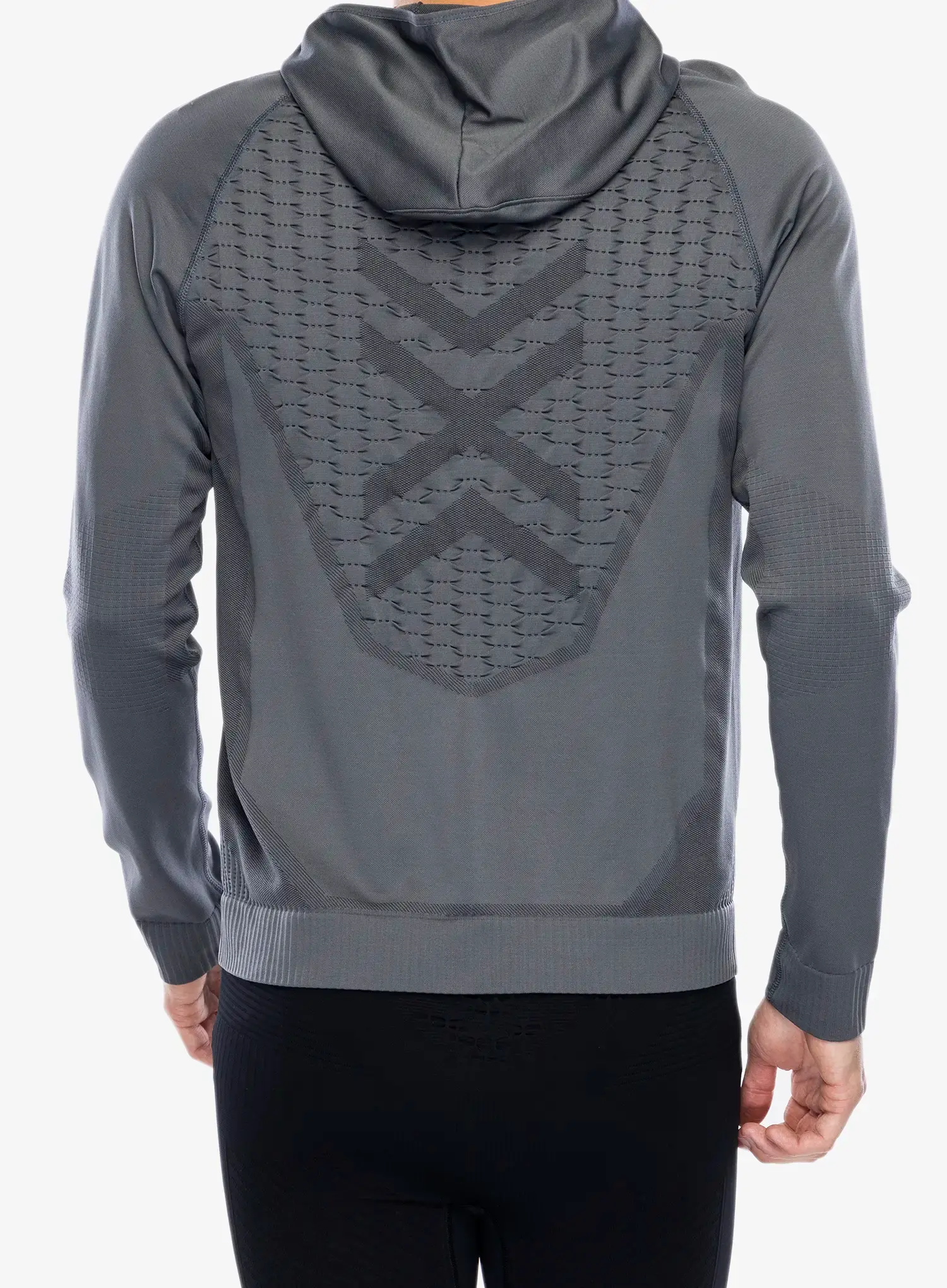 Jopica s kapuco X-Bionic X-Ential Hoody LS - rhino grey