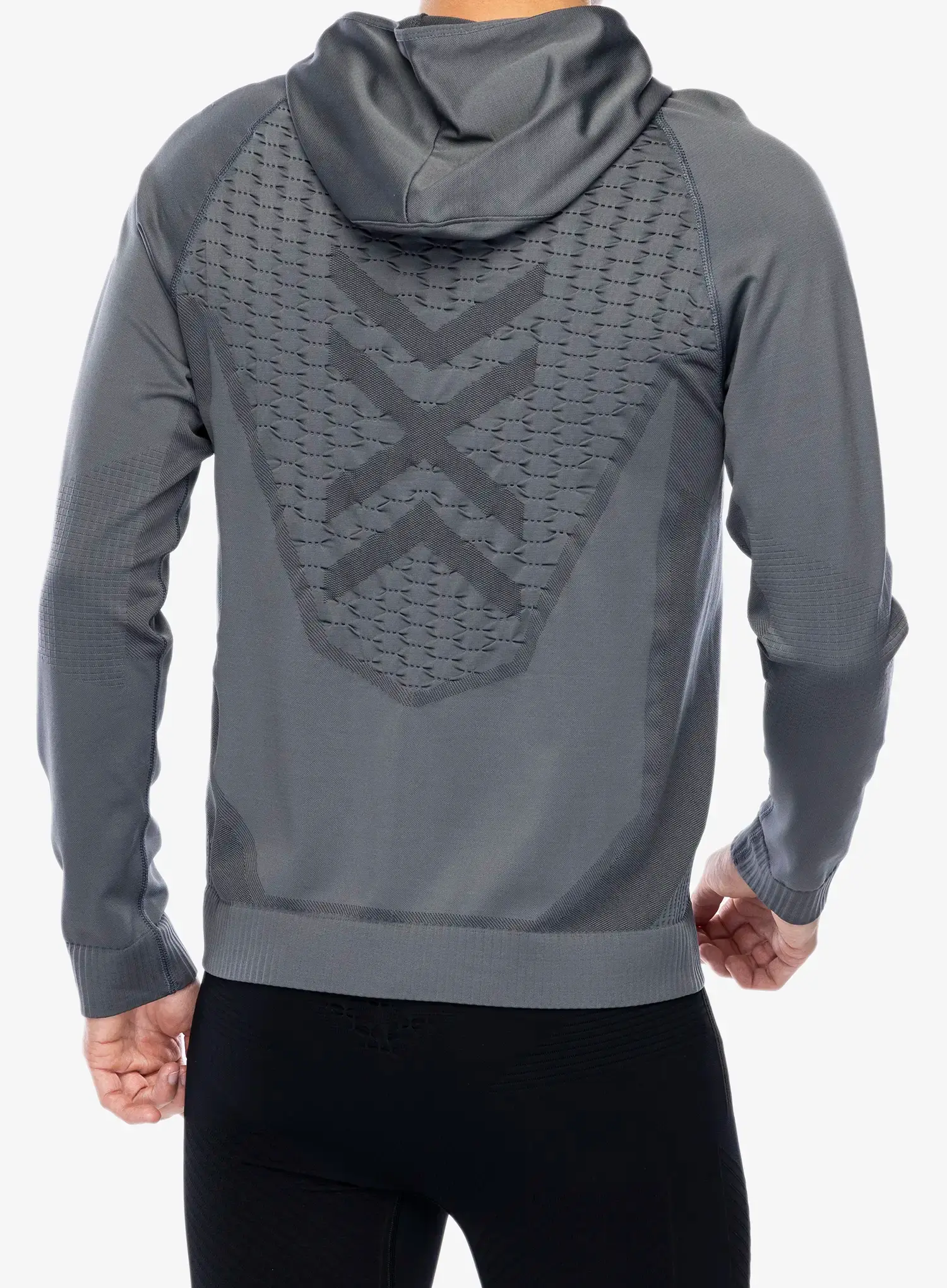 Jopica s kapuco X-Bionic X-Ential Hoody LS - rhino grey