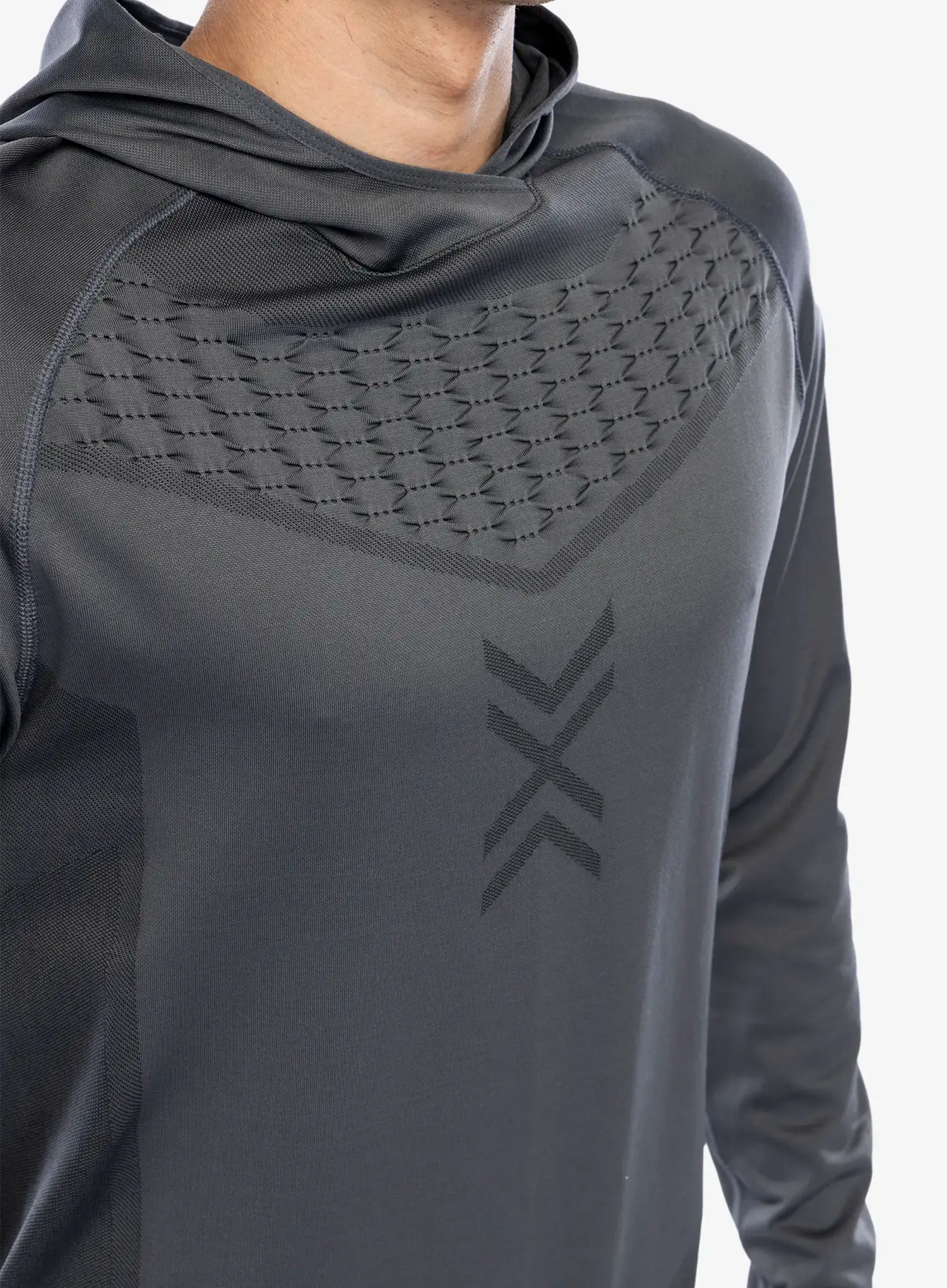 Jopica s kapuco X-Bionic X-Ential Hoody LS - rhino grey