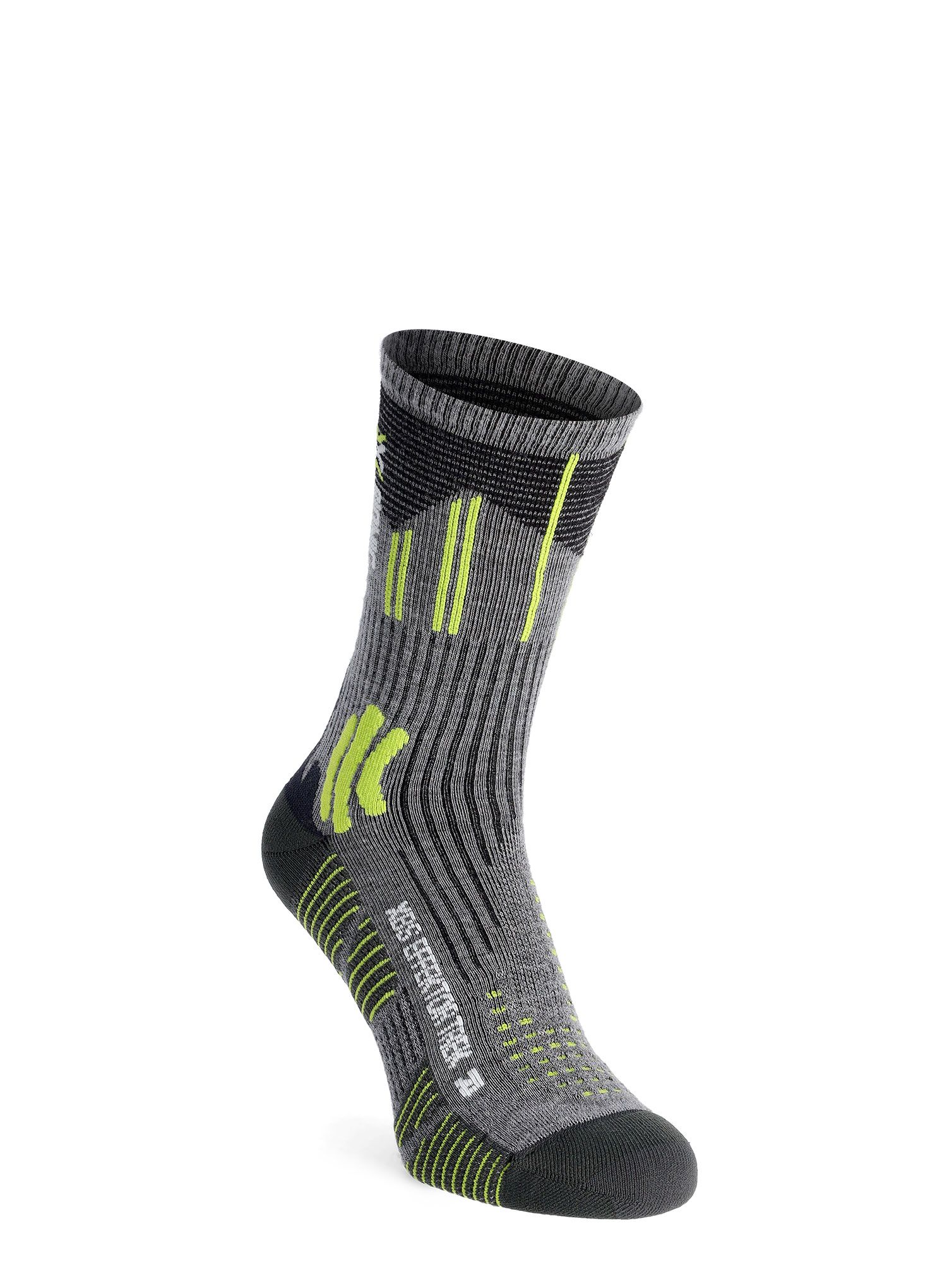 Pohodne nogavice X-Socks Effektor Trekking - grey melange/effektor green