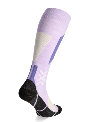 Smučarske nogavice X-Socks Ski Discover Merino OTC - muted lavender/light sand