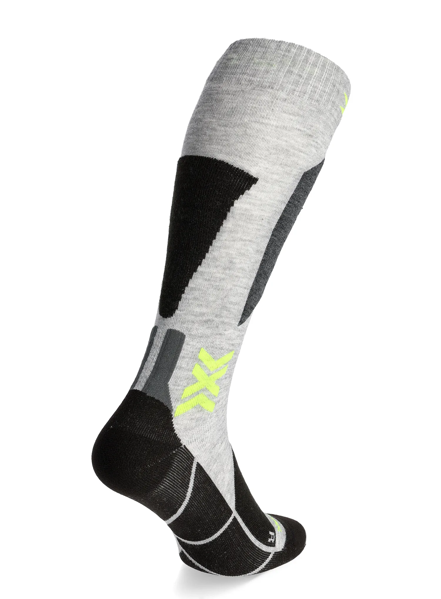 Smučarske nogavice X-Socks Ski Discover OTC - rhino grey/canary