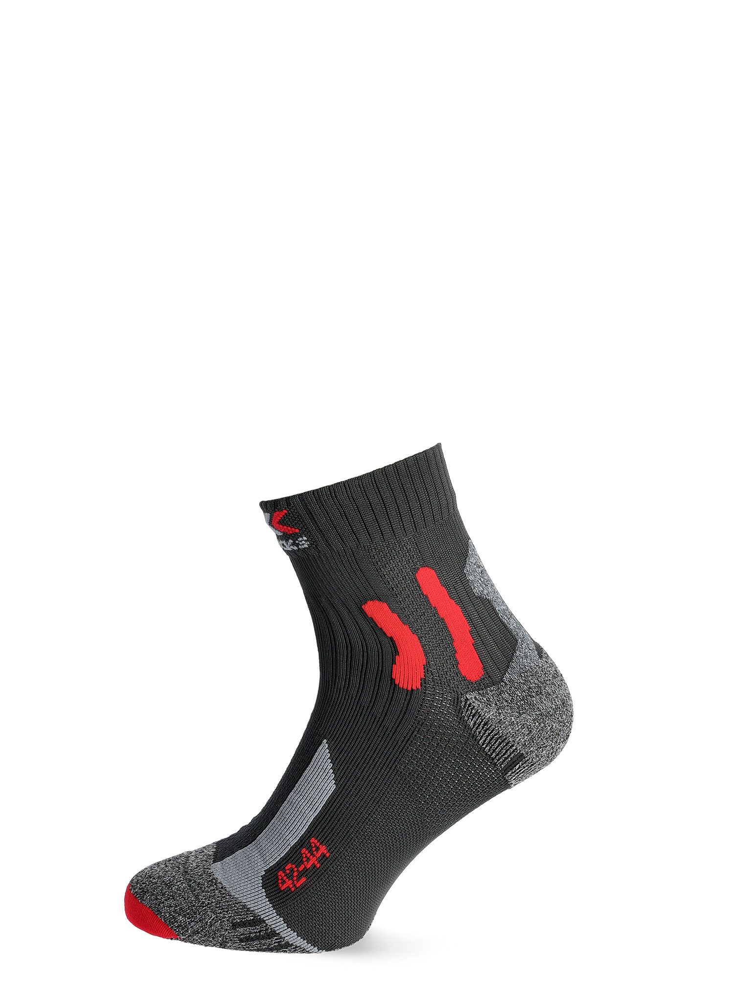 Pohodne nogavice X-Socks Trek Outdoor Low Cut - anthracite/red