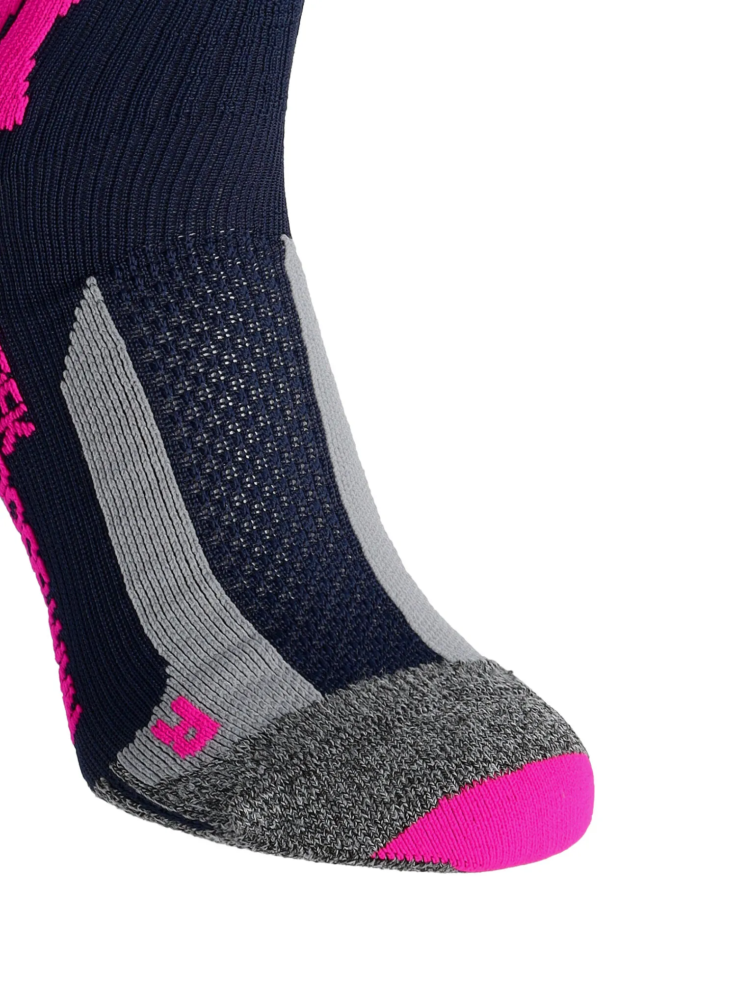 Ženske pohodne nogavice X-Socks Trek Outdoor - m.blue/pink/lt grey melange