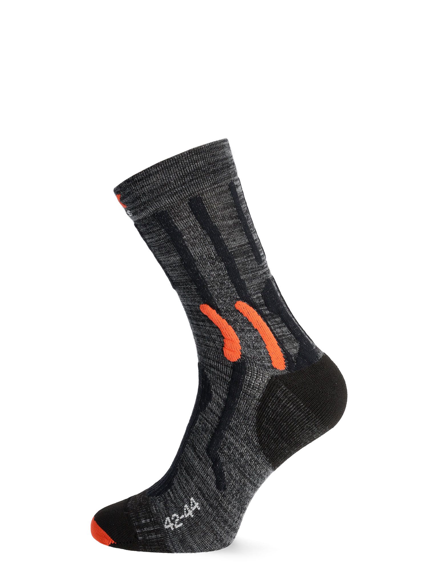Pohodniške nogavice X-Socks Trek X Merino - grey/x-orange/black