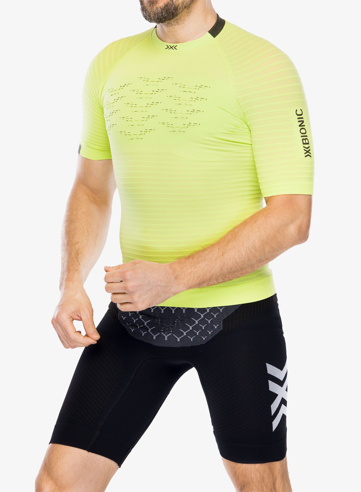 Majica za tek X-bionic Effektor 4D Running Shirt SH SL - effektor green/opal black