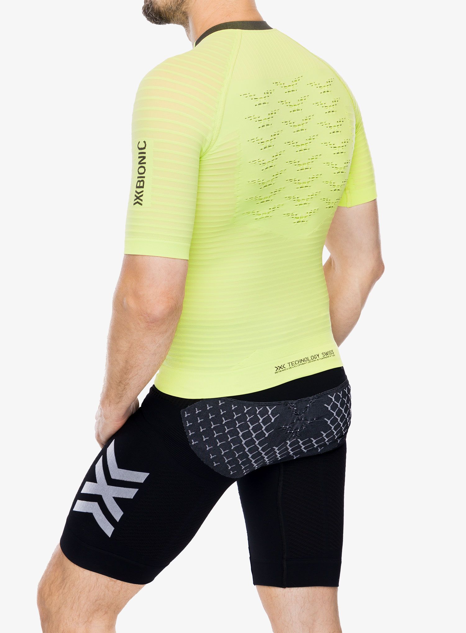 Majica za tek X-bionic Effektor 4D Running Shirt SH SL - effektor green/opal black