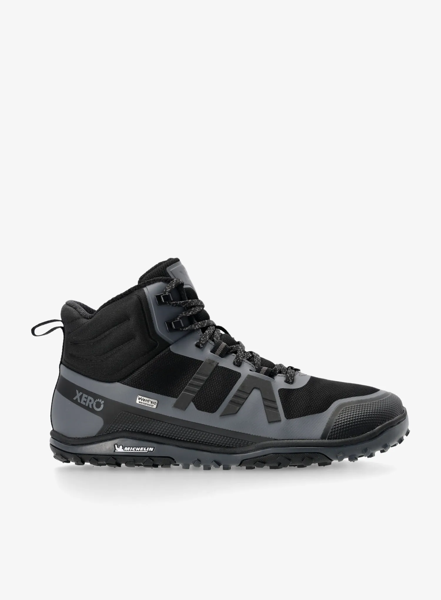 Pohodniški čevlji Xero Shoes Scrambler Mid II WP - black/asphalt