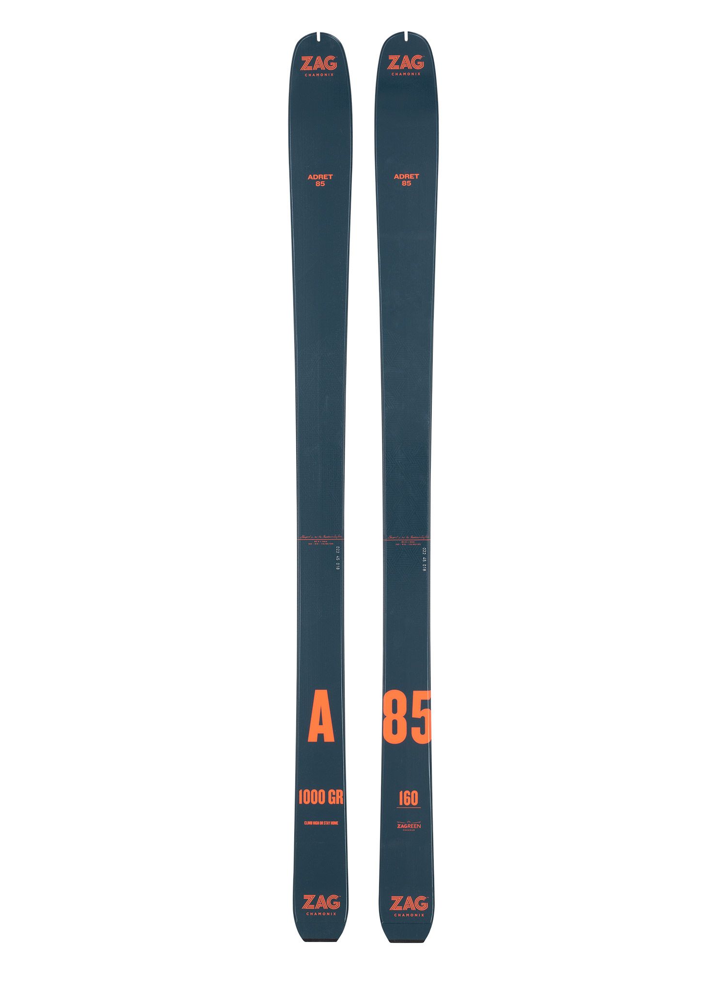 Turne smuči komplet ZAG Adret 85 Lady - grey/orange