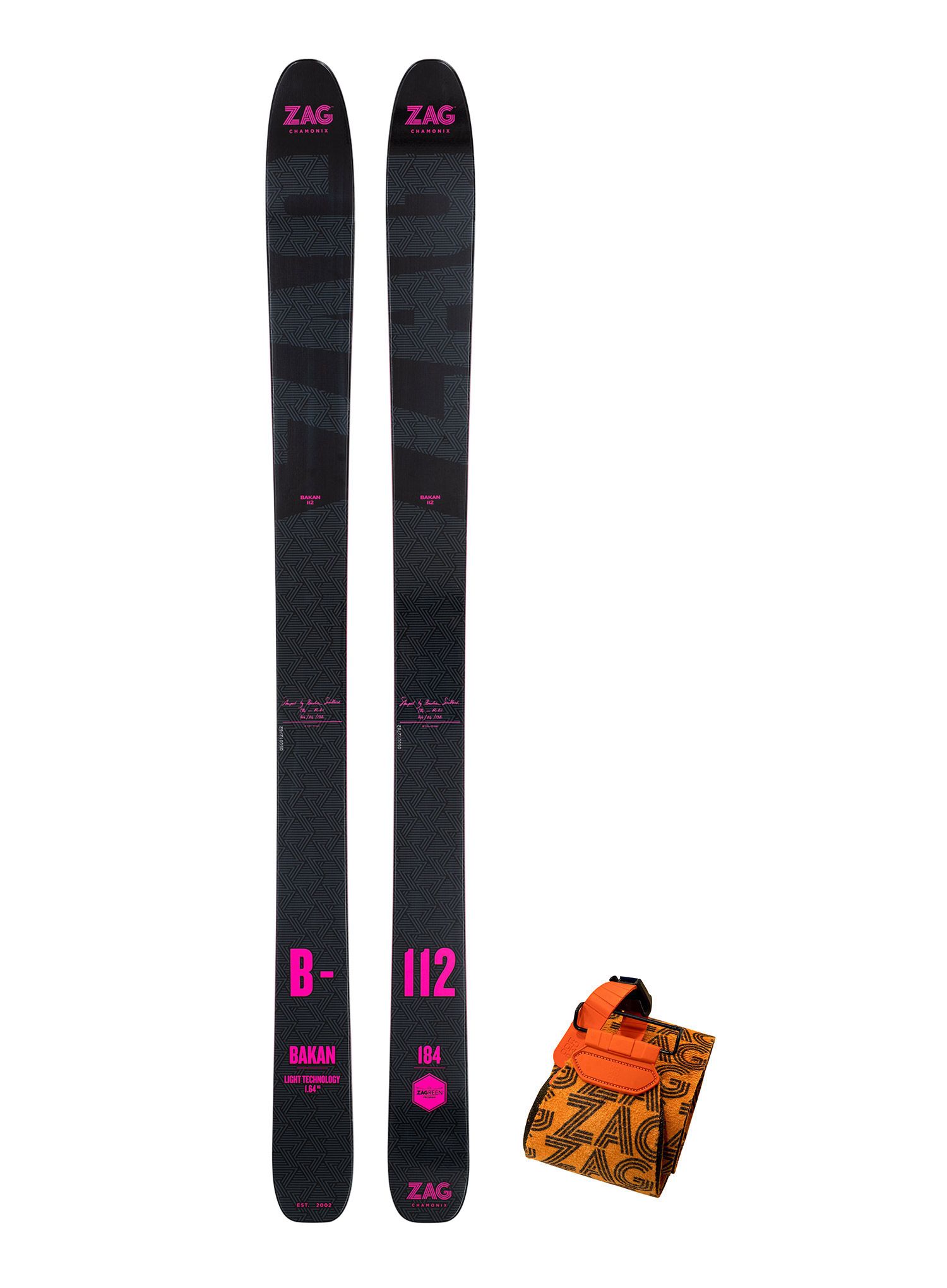 Turne smuči komplet ZAG Bakan - black/pink