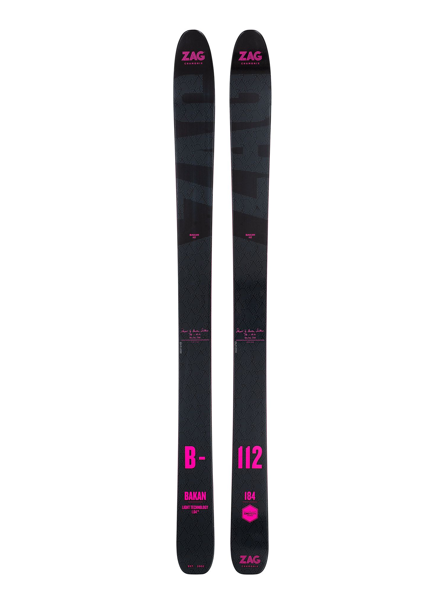 Turne smuči komplet ZAG Bakan - black/pink