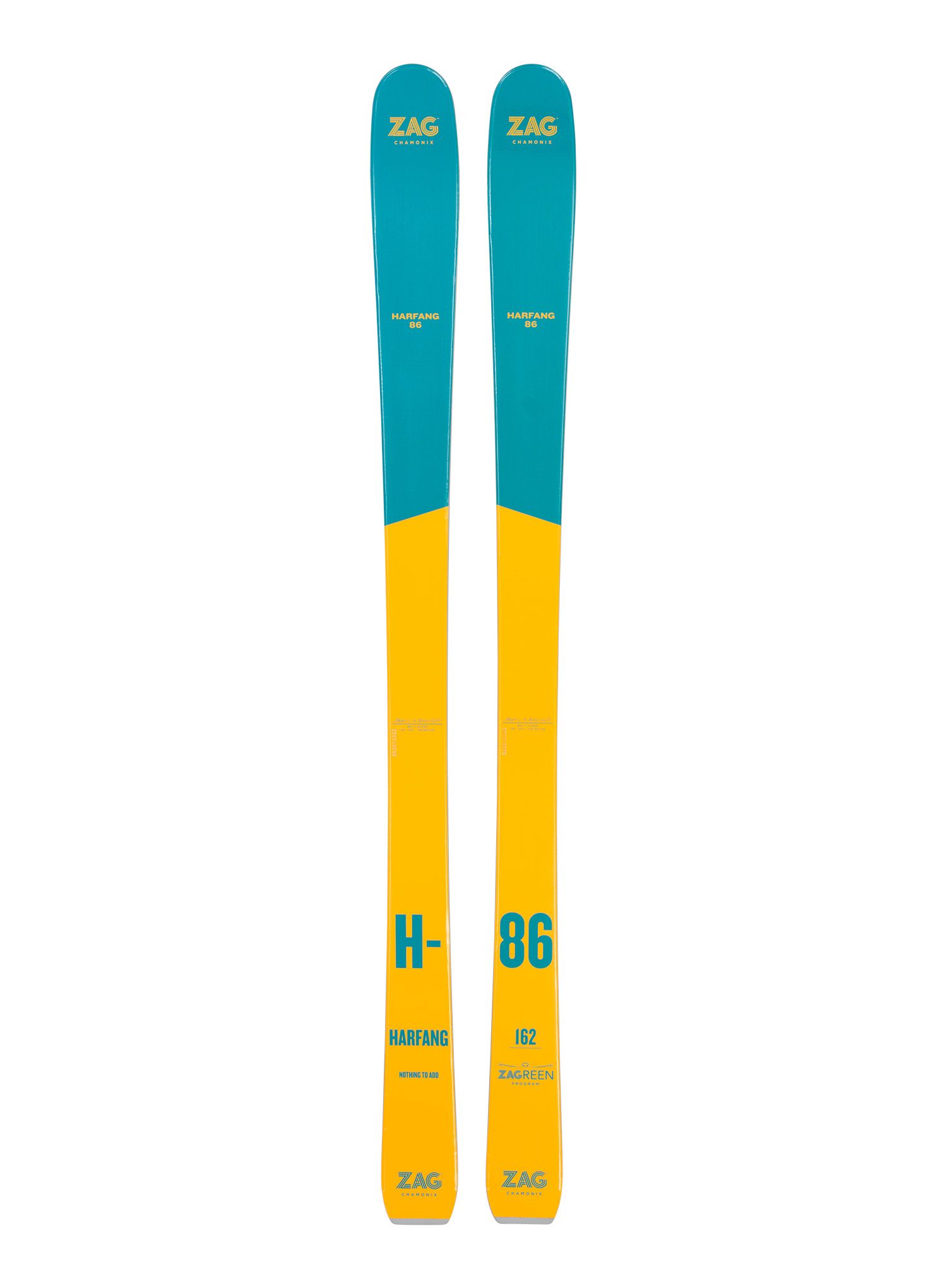 Ženske smuči za turno smučanje ZAG H-86 Lady - yellow/green