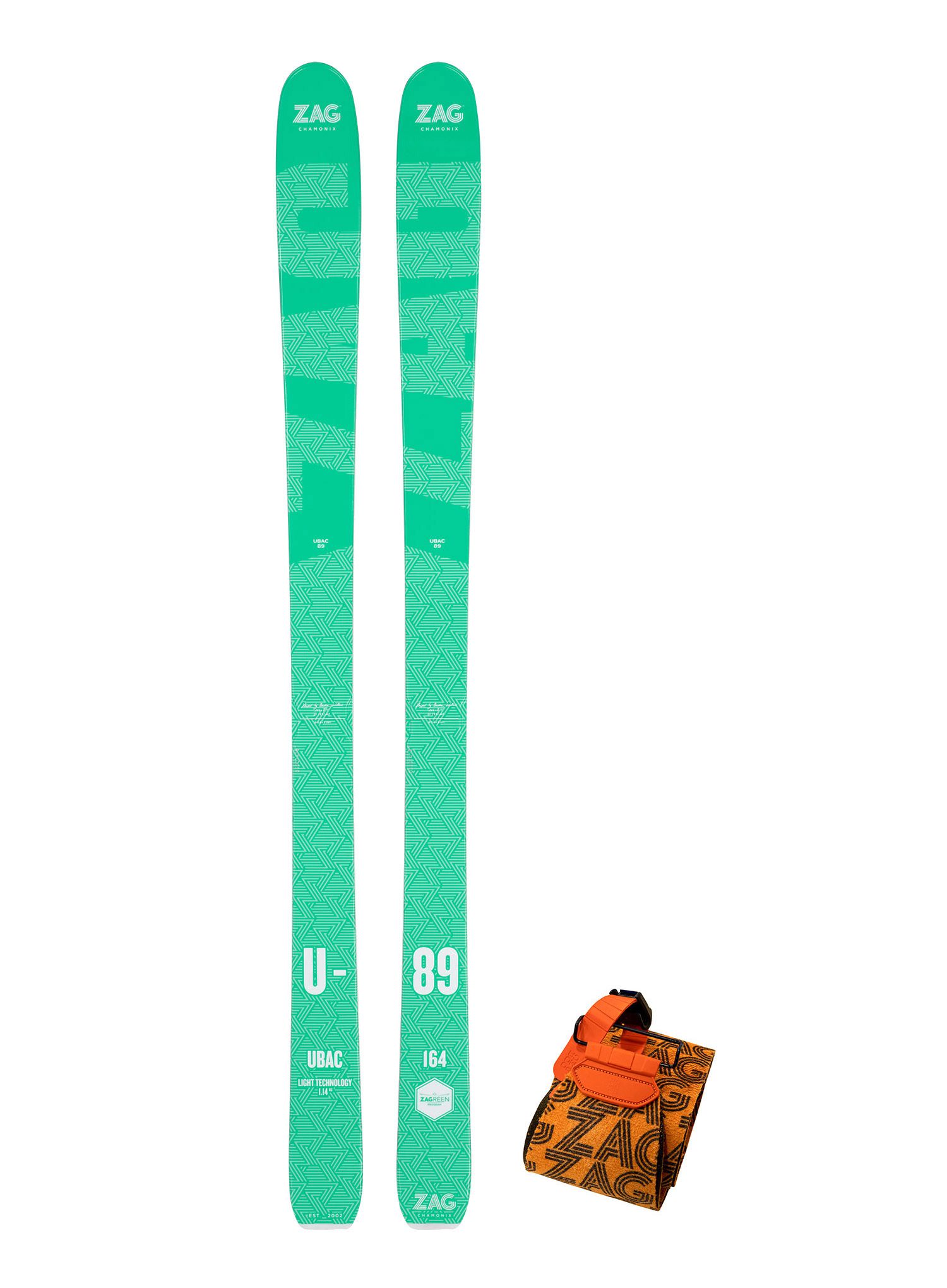 Turne smuči komplet ZAG Ubac 89 Lady - green/white