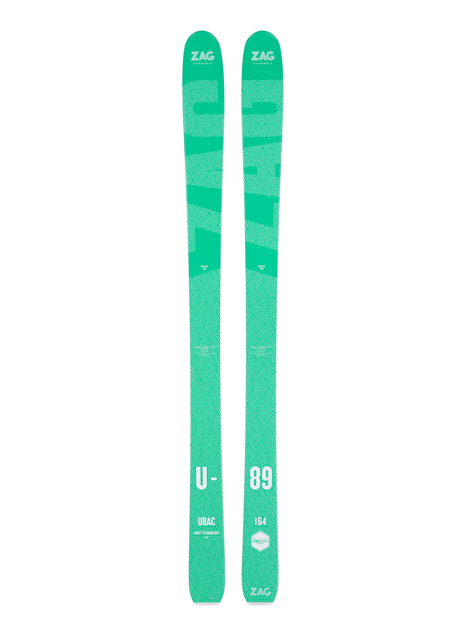 Turne smuči komplet ZAG Ubac 89 Lady - green/white