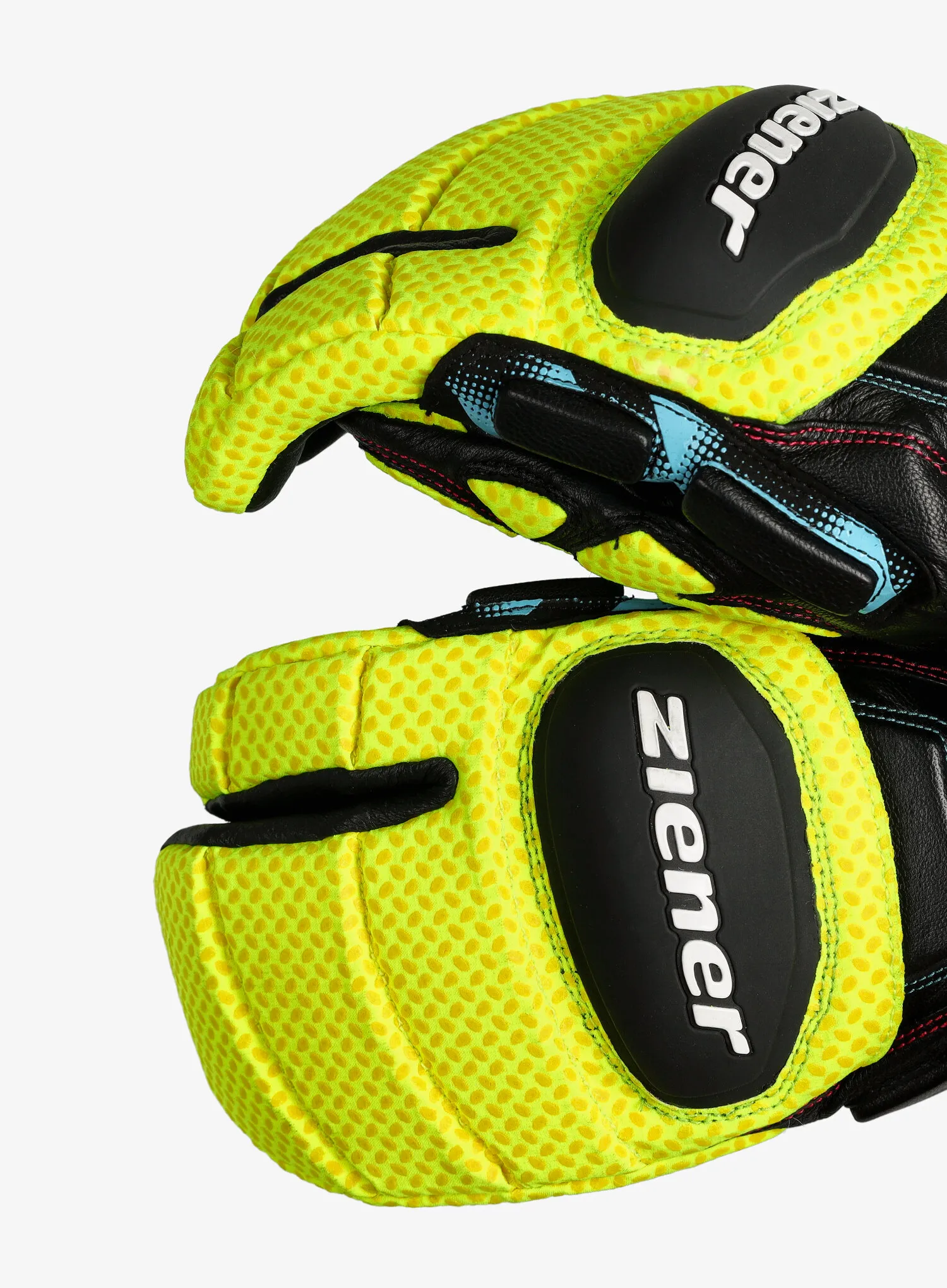 Smučarske rokavice Ziener GATOR PR LOBSTER glove  - race black/poison yelow