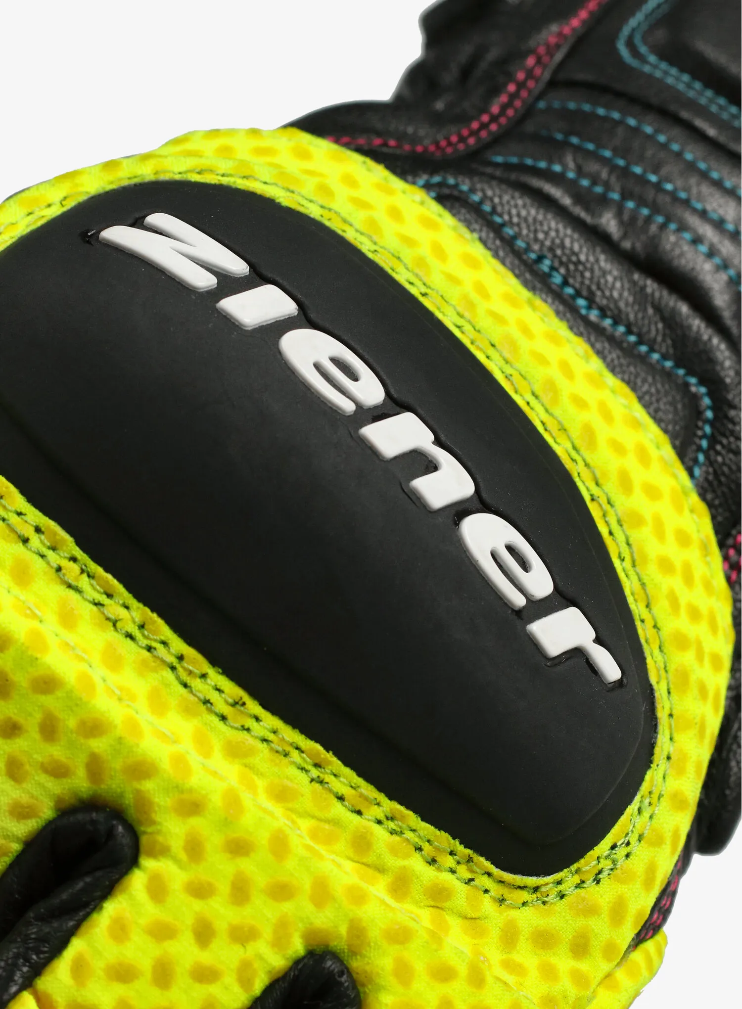Smučarske rokavice Ziener GATOS PR glove - race black/poison yelow