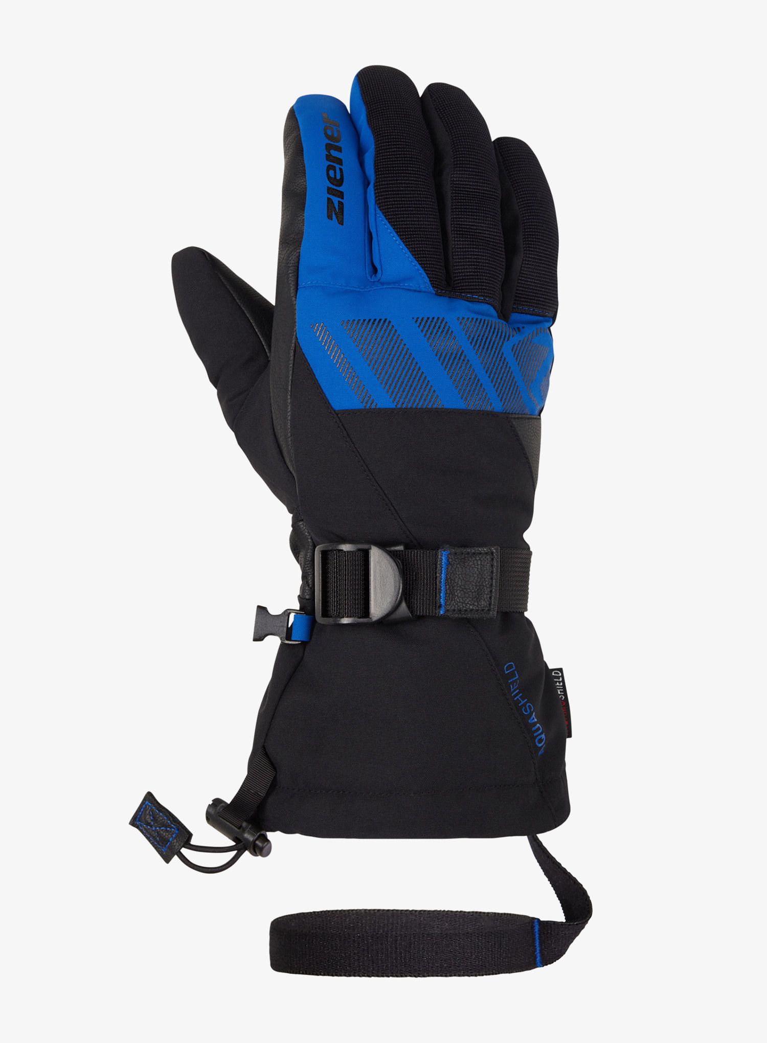 Smučarske rokavice Ziener Ghalion AS - black/cobalt blue