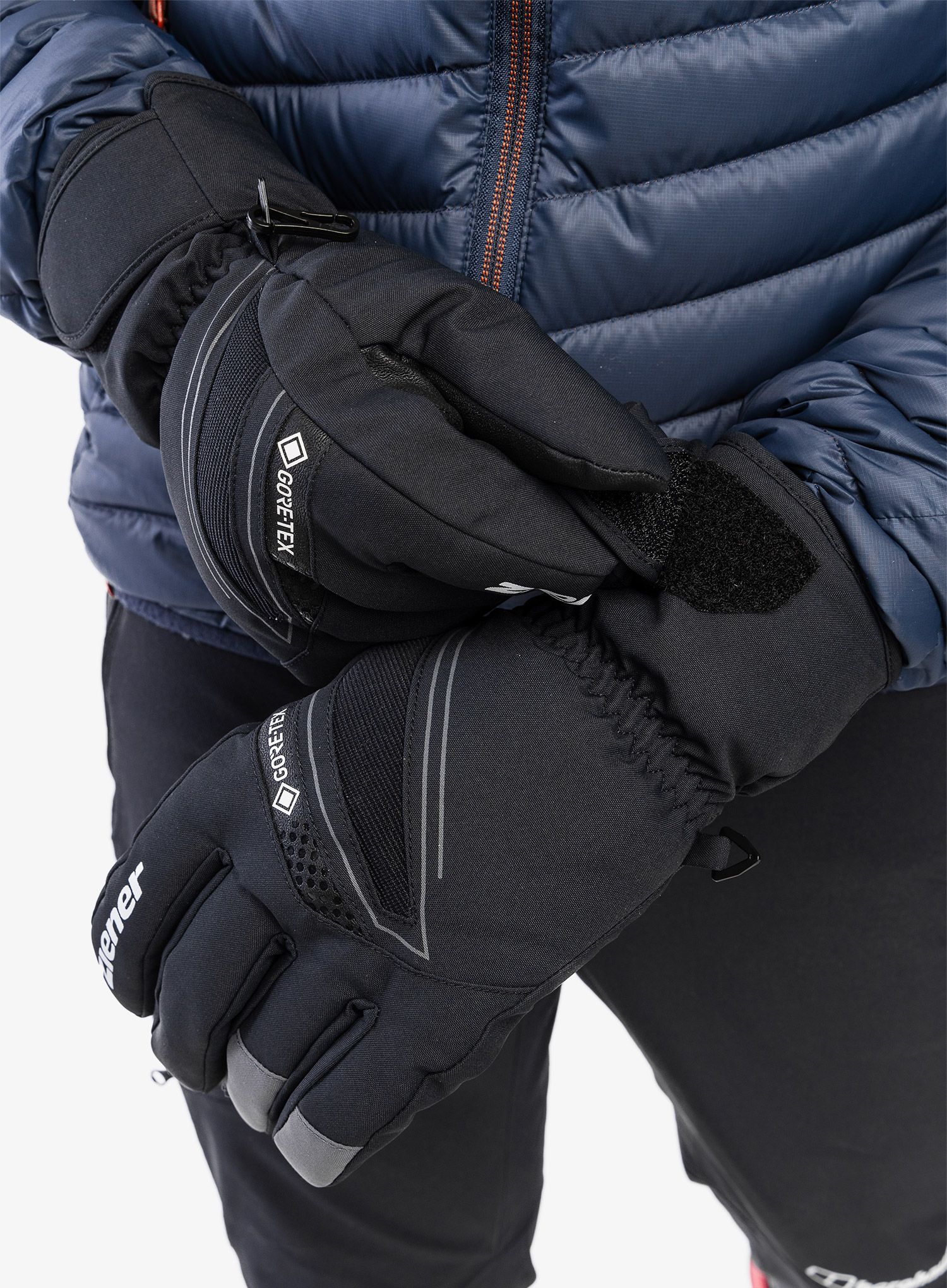Smučarske rokavice Ziener Gunar GTX - black/magnet