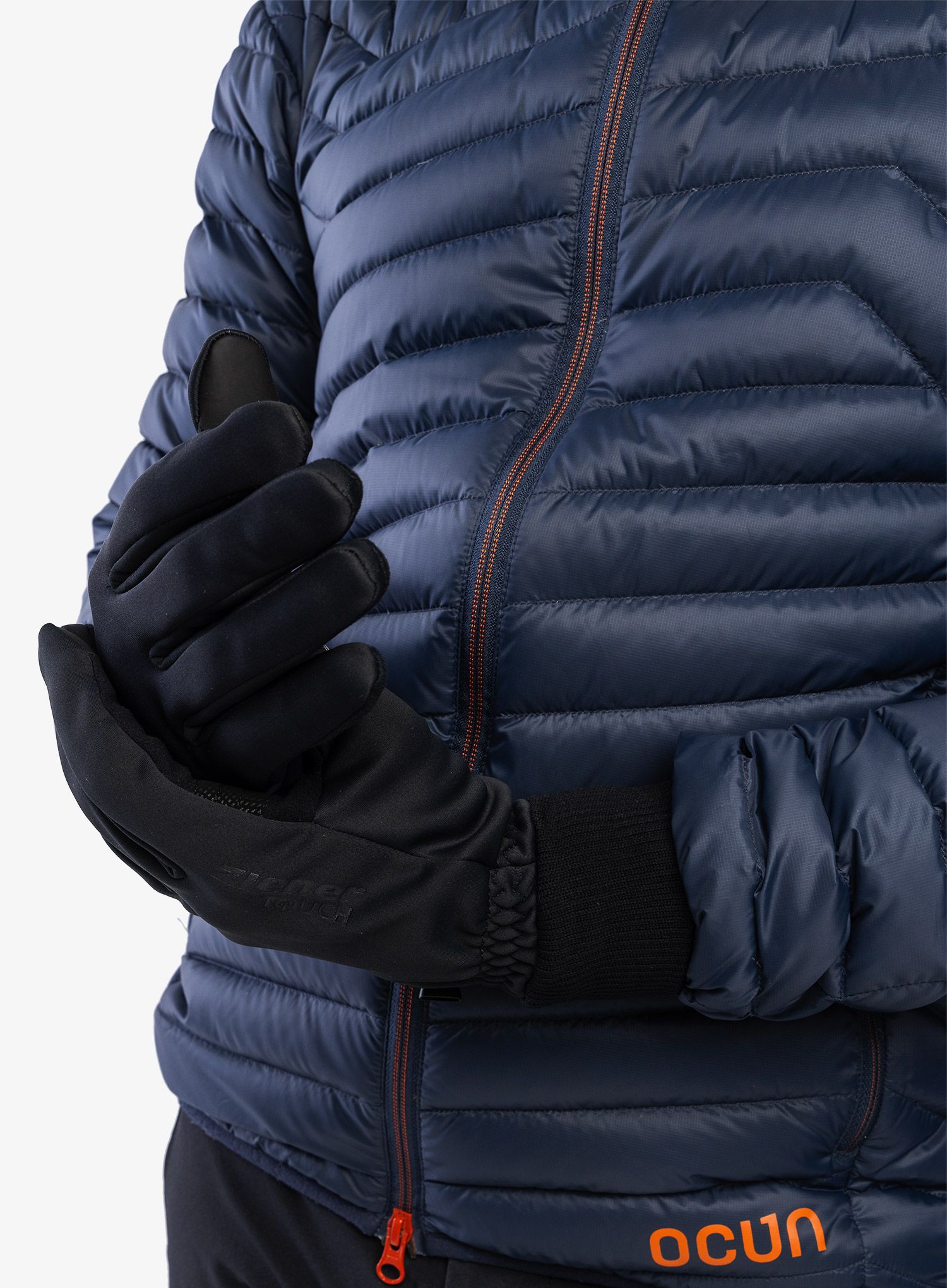 Softshell rokavice Ziener Idaho GTX INF Touch - black