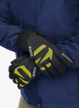 Softshell rokavice Ziener Ilko GTX INF - lime green