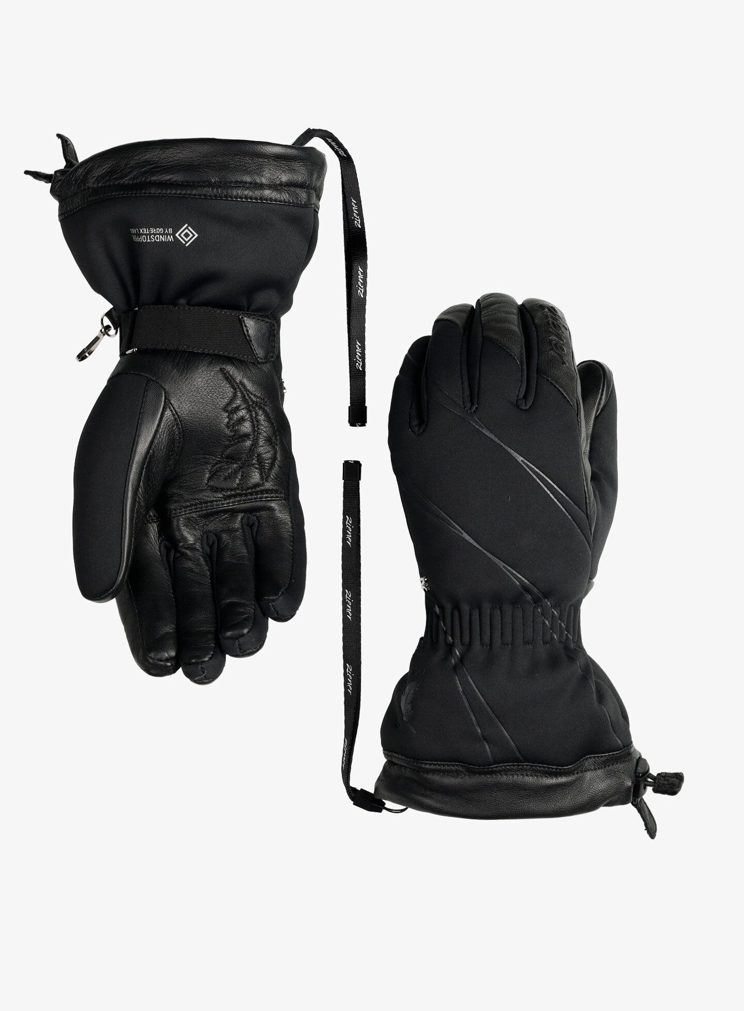 Ženske smučarske rokavice Ziener Klivia WS Down - black
