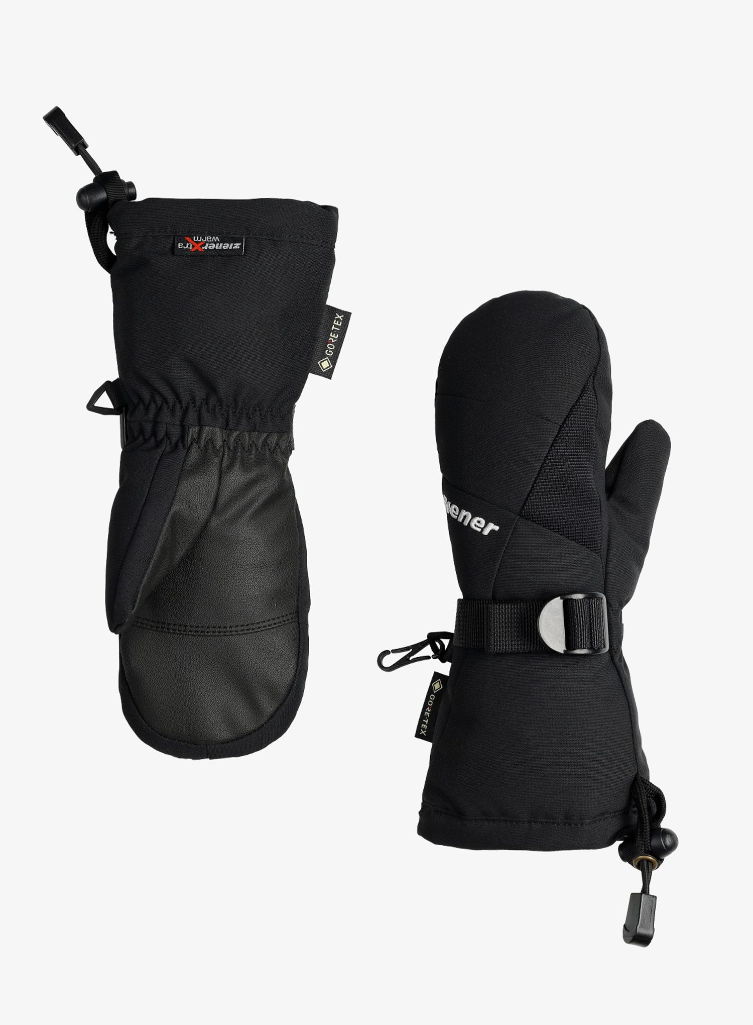 Otroške rokavice Ziener Lanic GTX + Gore Plus Warm Mitten Junior - black