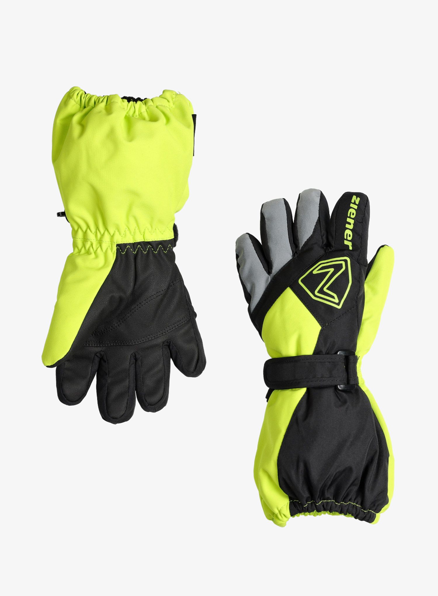 Otroške rokavice Ziener Lauro AS Glove Junior - black/lime