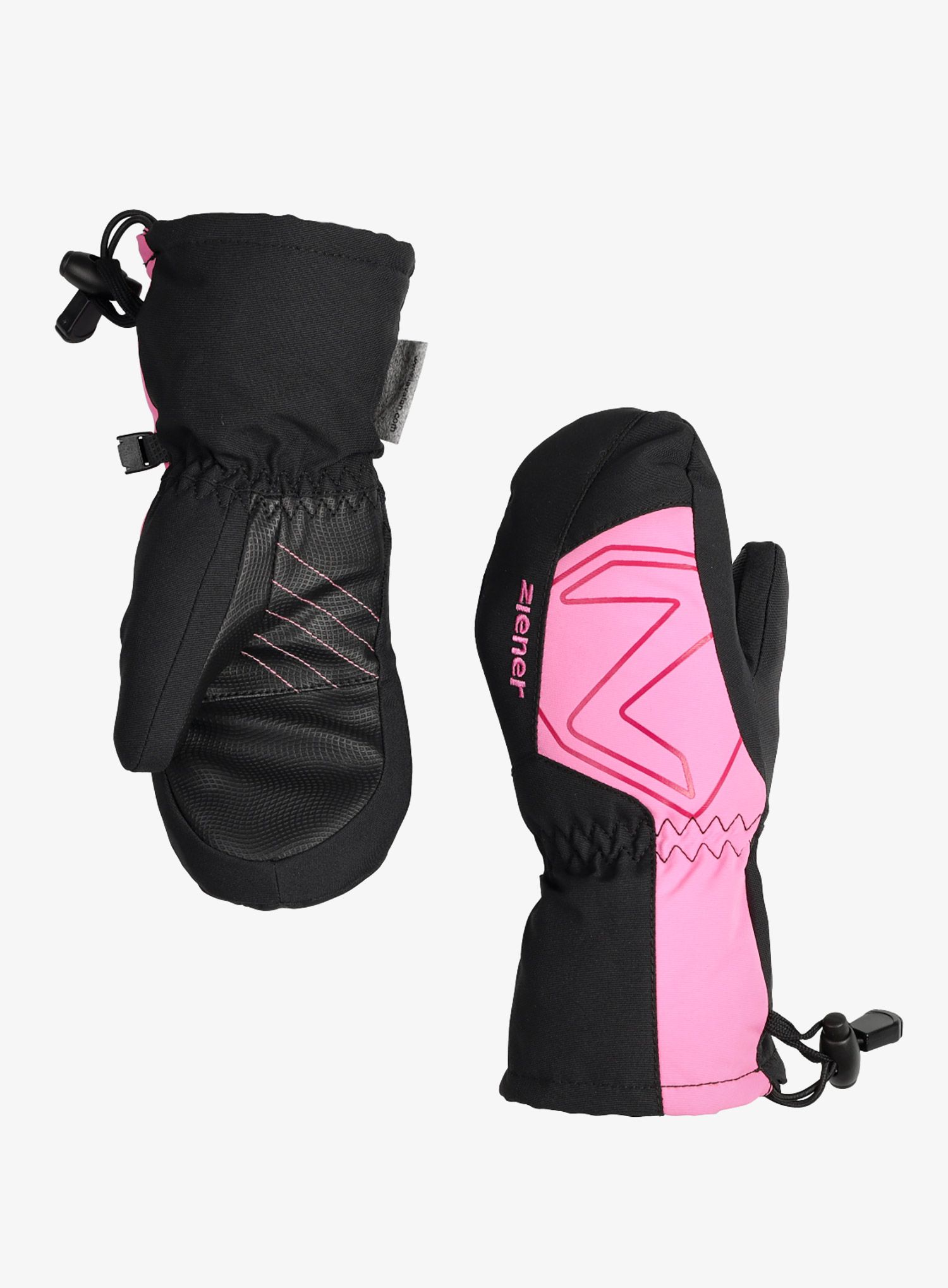 Otroške rokavice Ziener Lavalino AS AW Mitten Junior - black/fuchsia pink