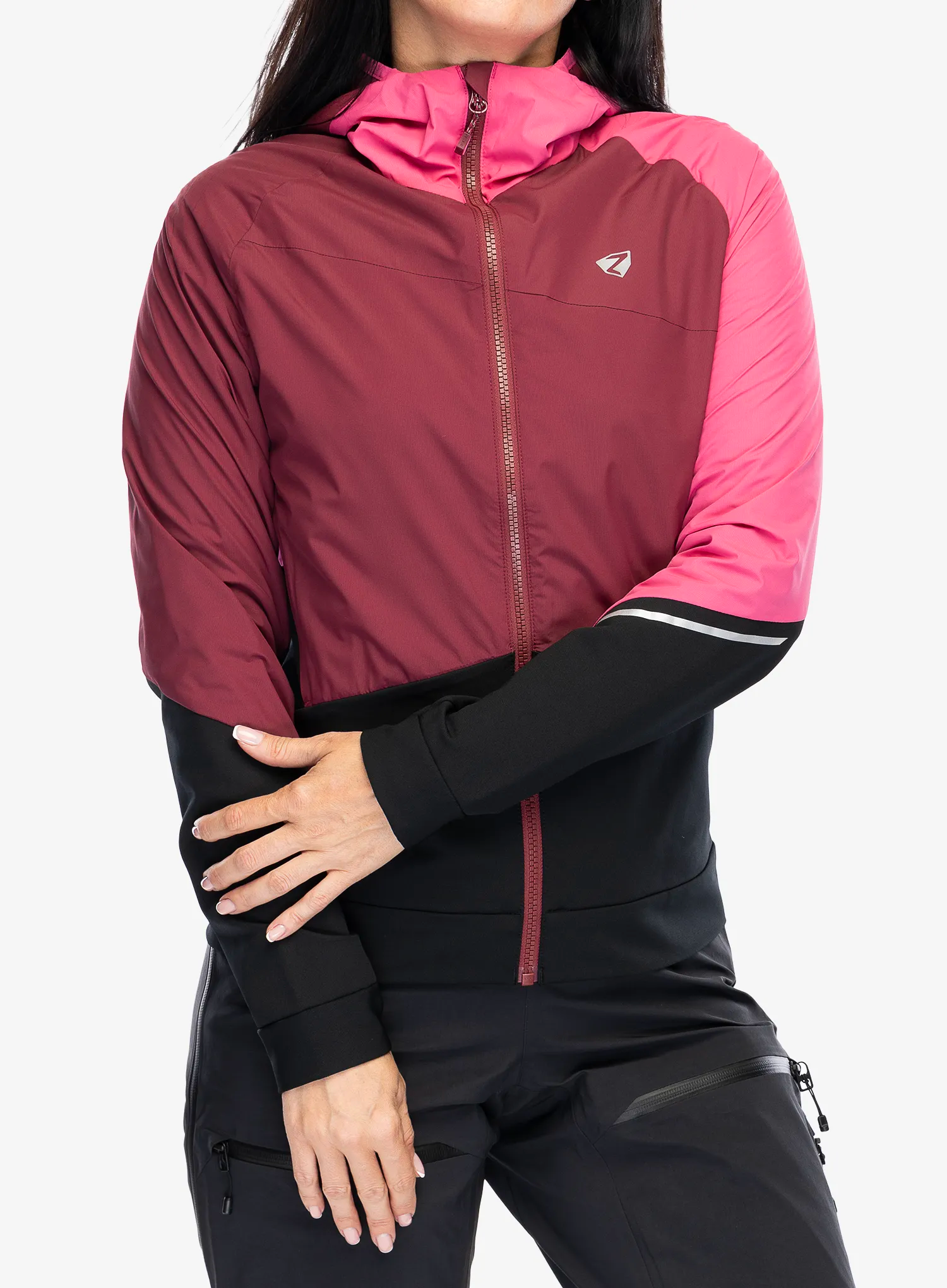 Ženska softshell jakna Ziener Nakima - black/berry