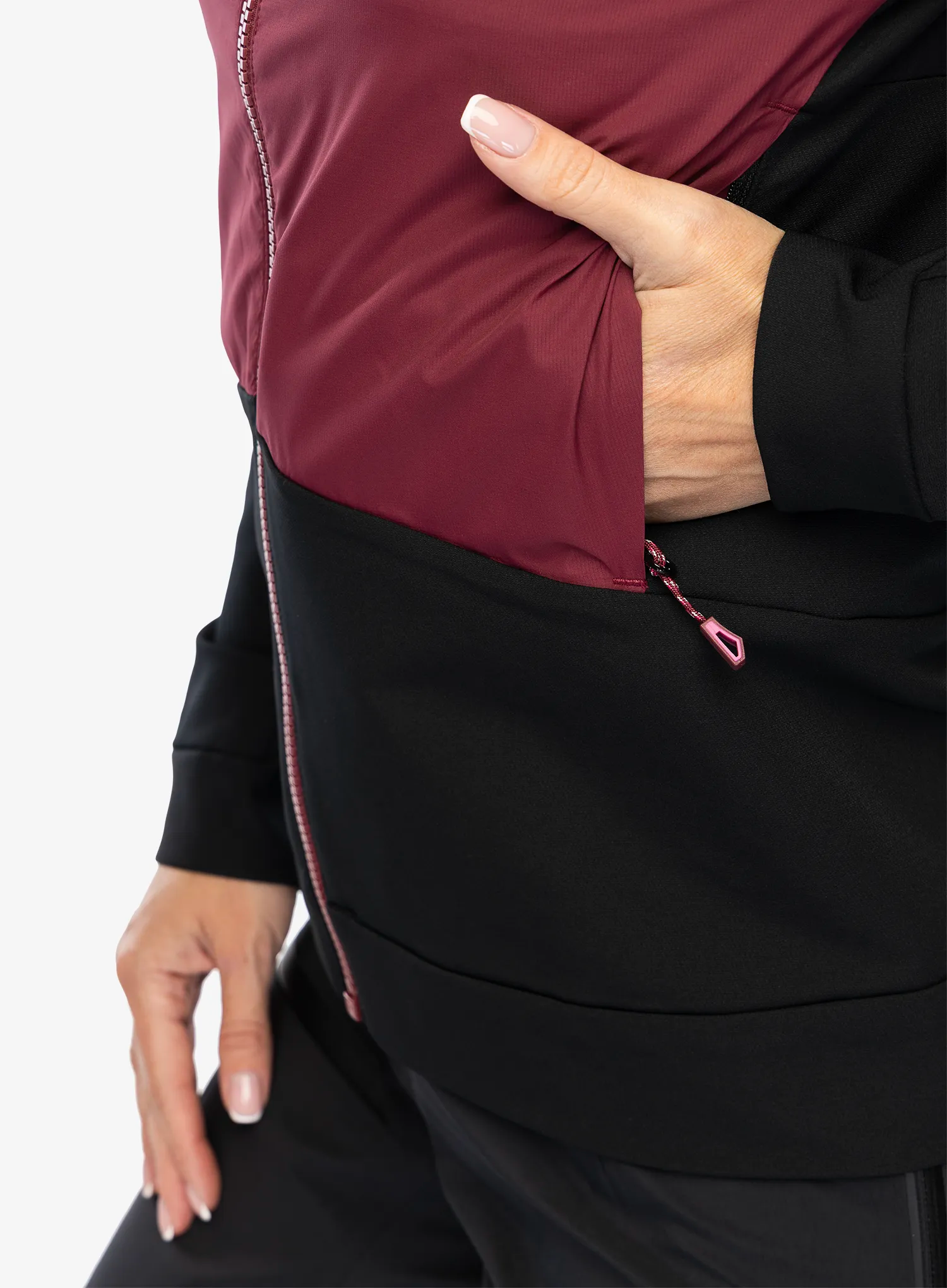 Ženska softshell jakna Ziener Nakima - black/berry