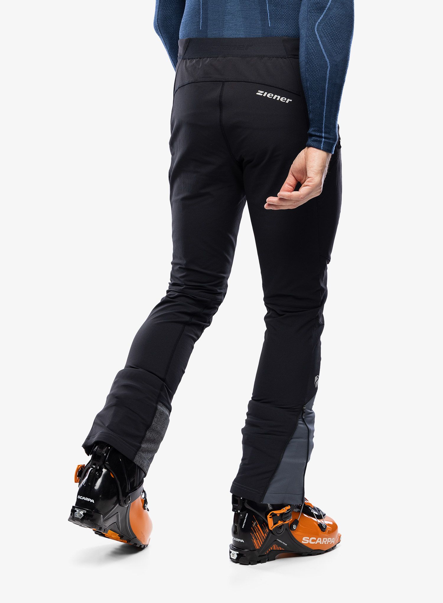 Softshell hlače Ziener Nawo - ombre/black
