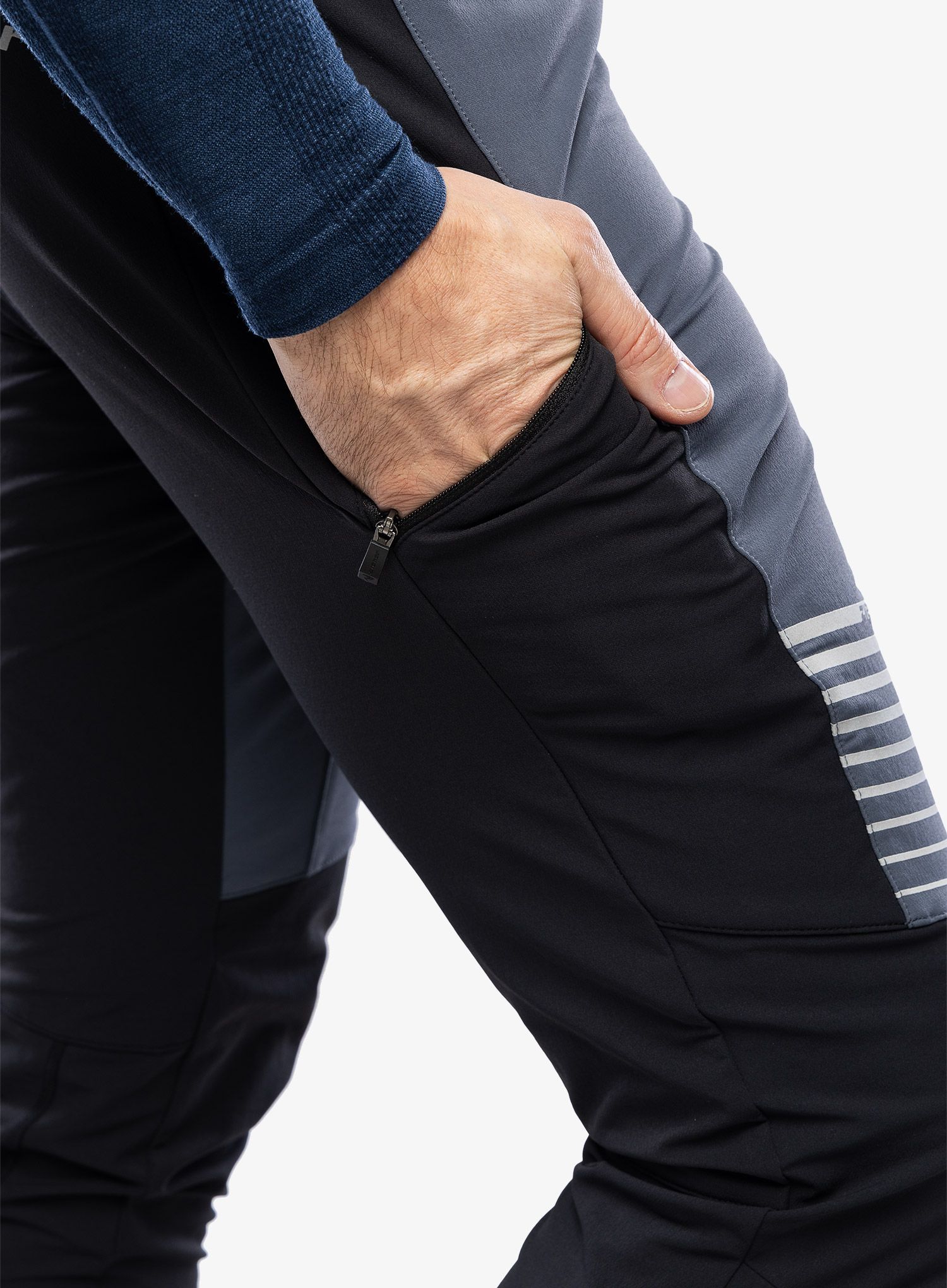 Softshell hlače Ziener Nawo - ombre/black