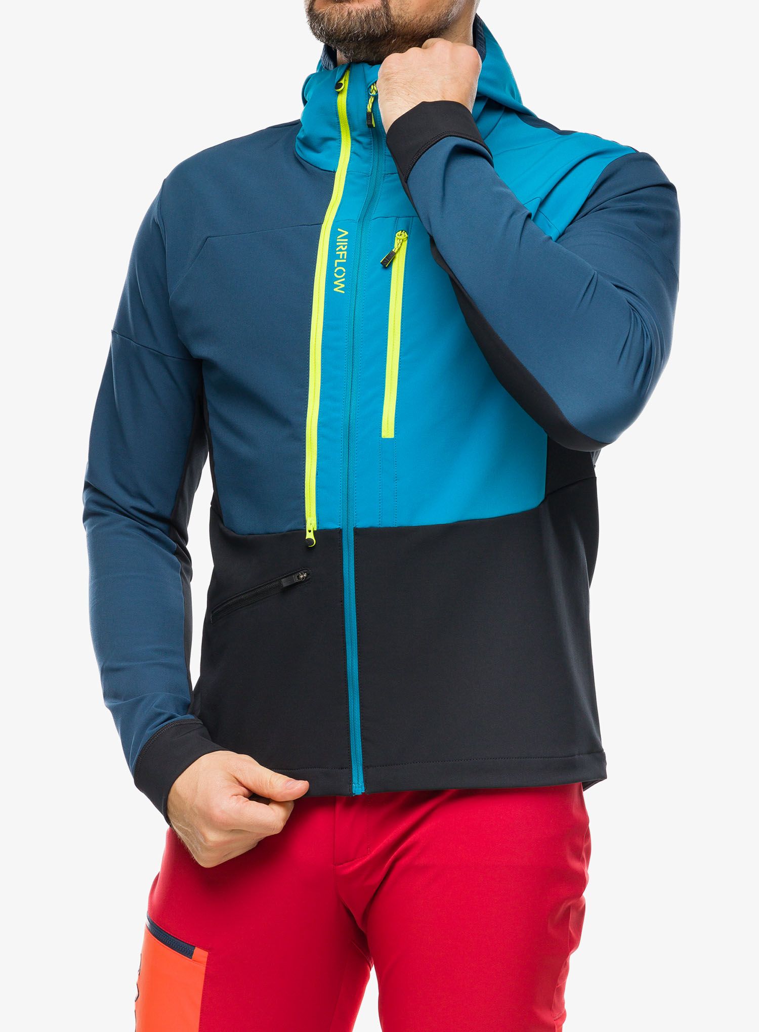 Softshell jakna Ziener Nikado - hale navy/teal crystal