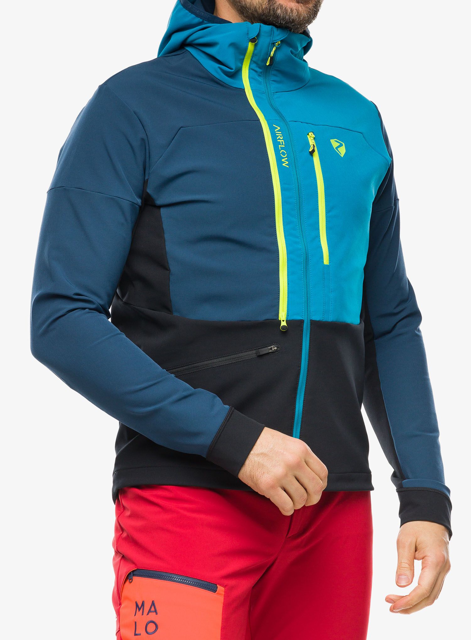 Softshell jakna Ziener Nikado - hale navy/teal crystal