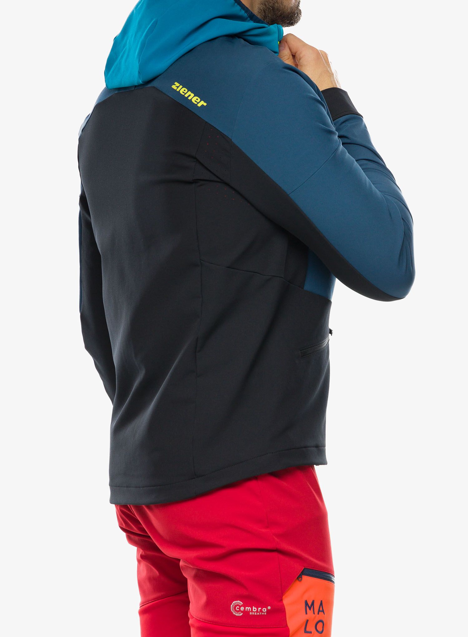 Softshell jakna Ziener Nikado - hale navy/teal crystal