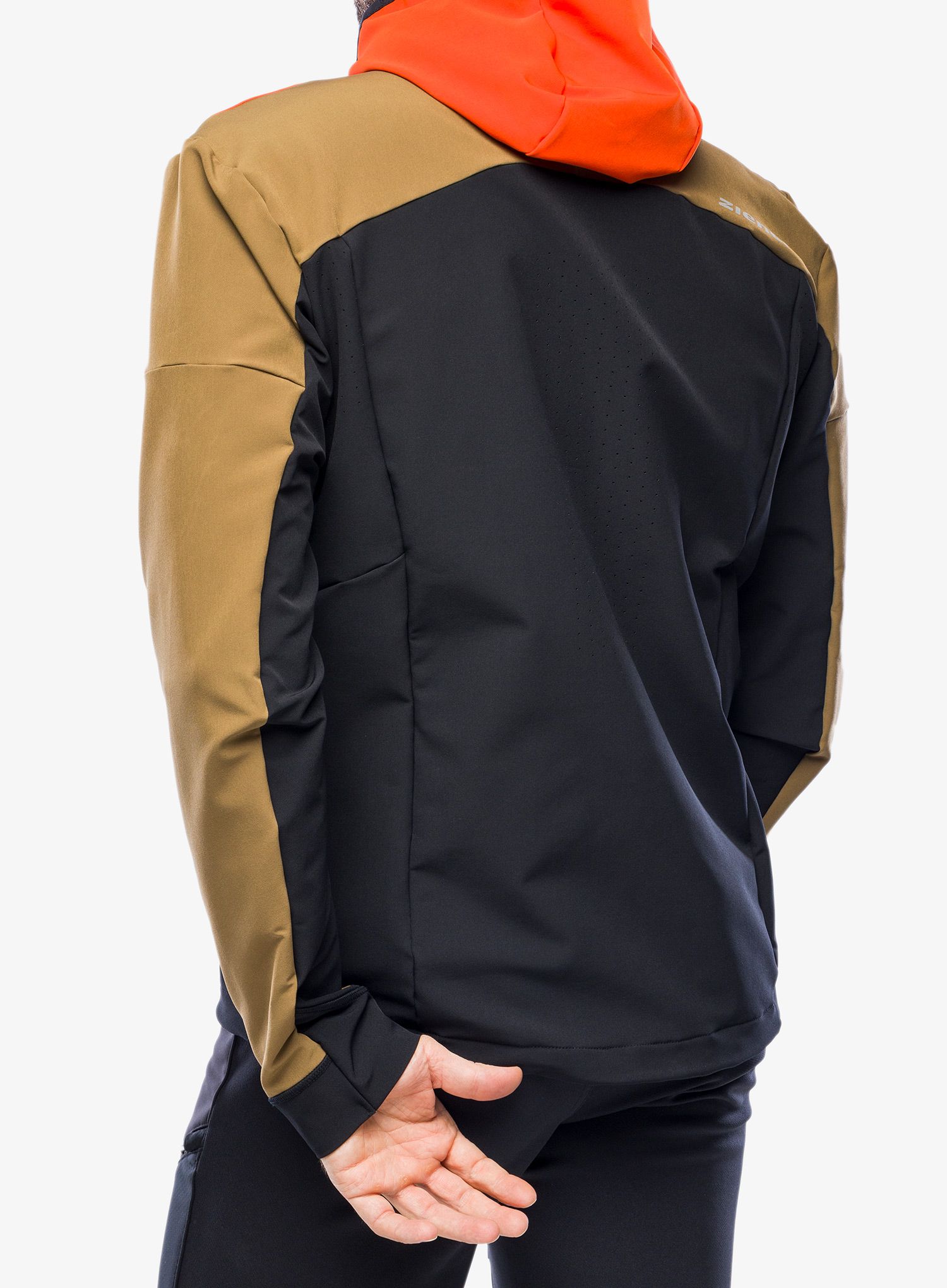 Softshell jakna Ziener Nikado - walnut/new red