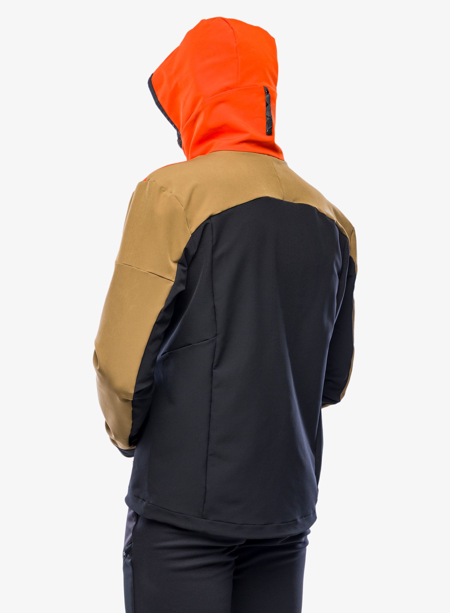 Softshell jakna Ziener Nikado - walnut/new red