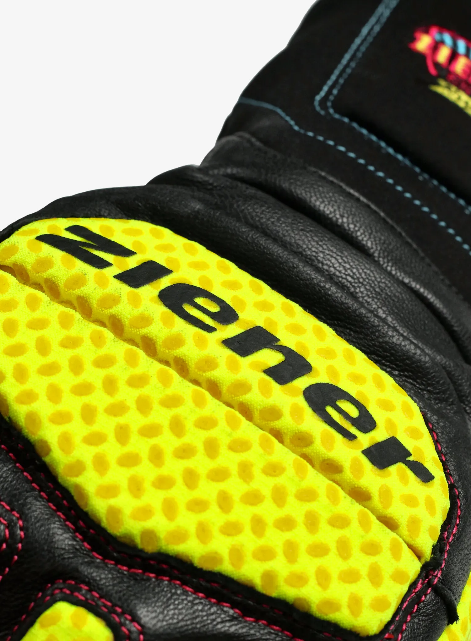 Smučarske rokavice Ziener Speed Warm Lobster glove - race black/poison yelow