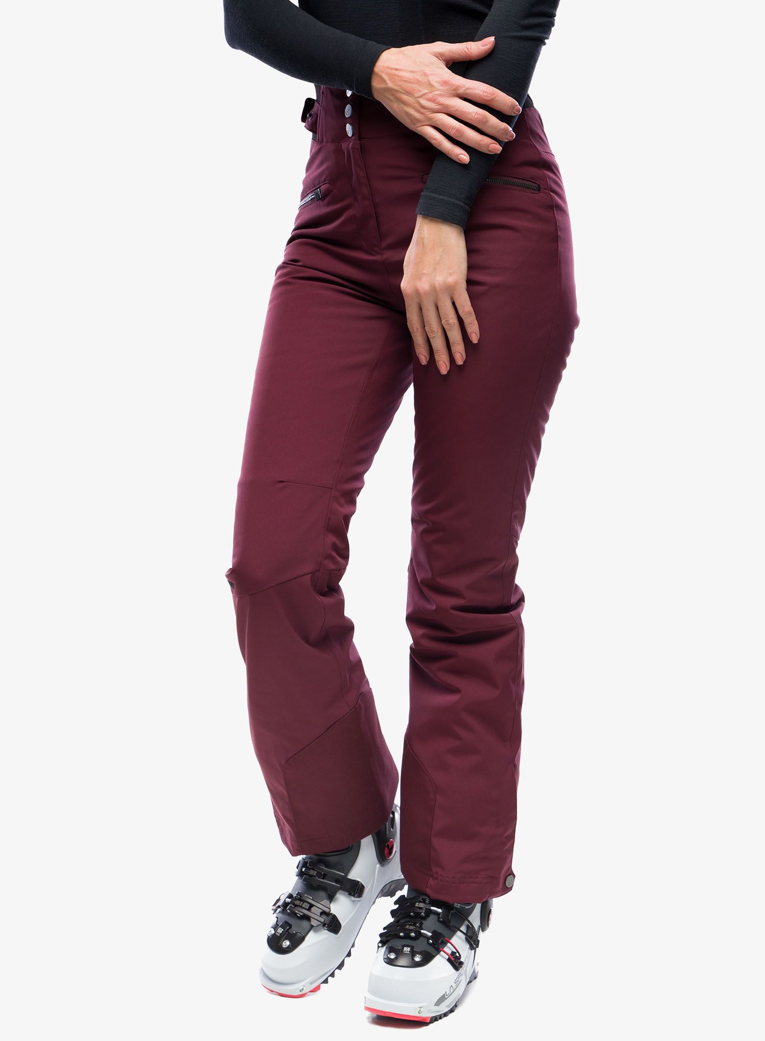 Ženske smučarske hlače Ziener Tilla - velvet red