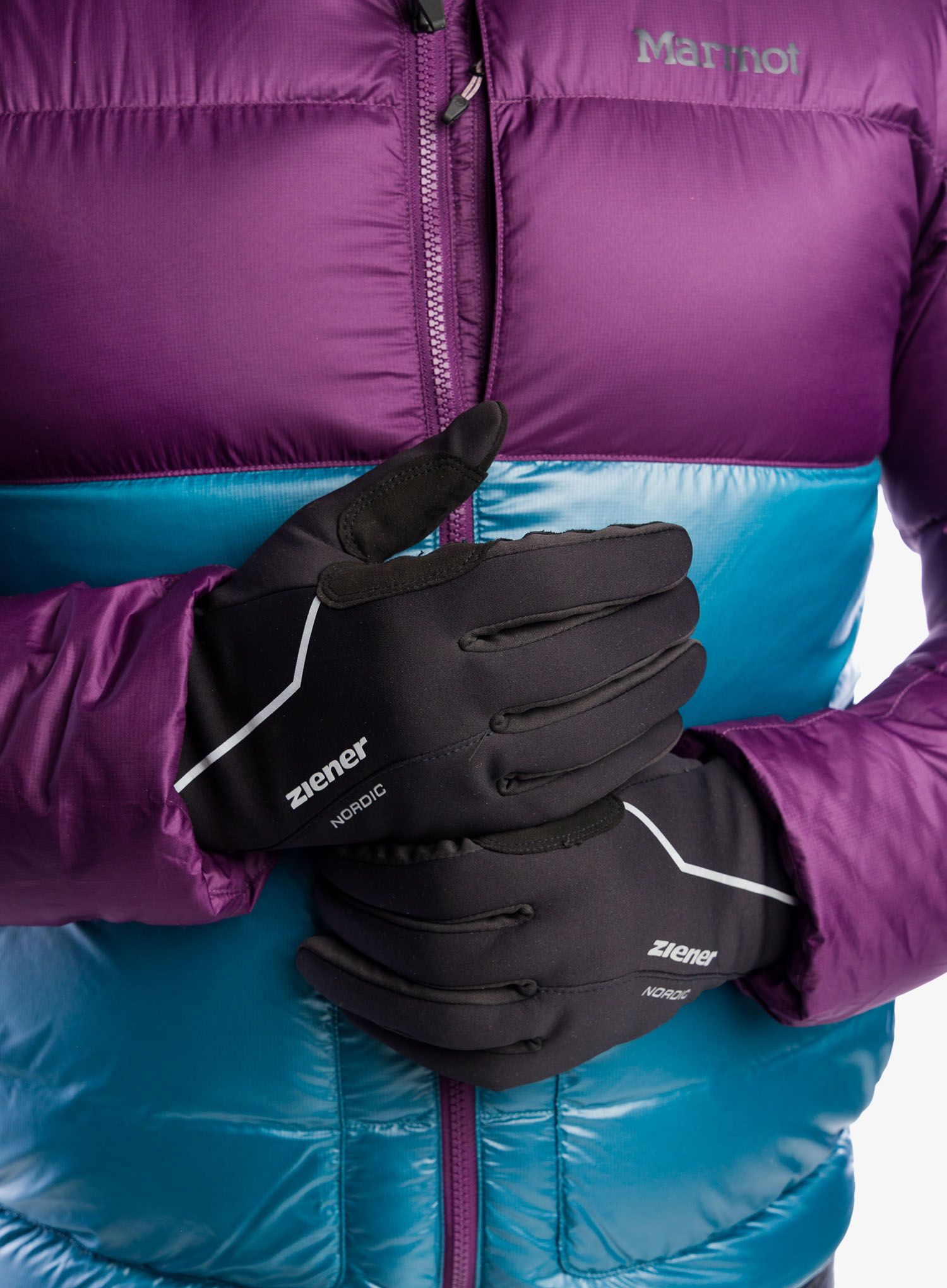 Softshell rokavice Ziener Ultimo PR - black