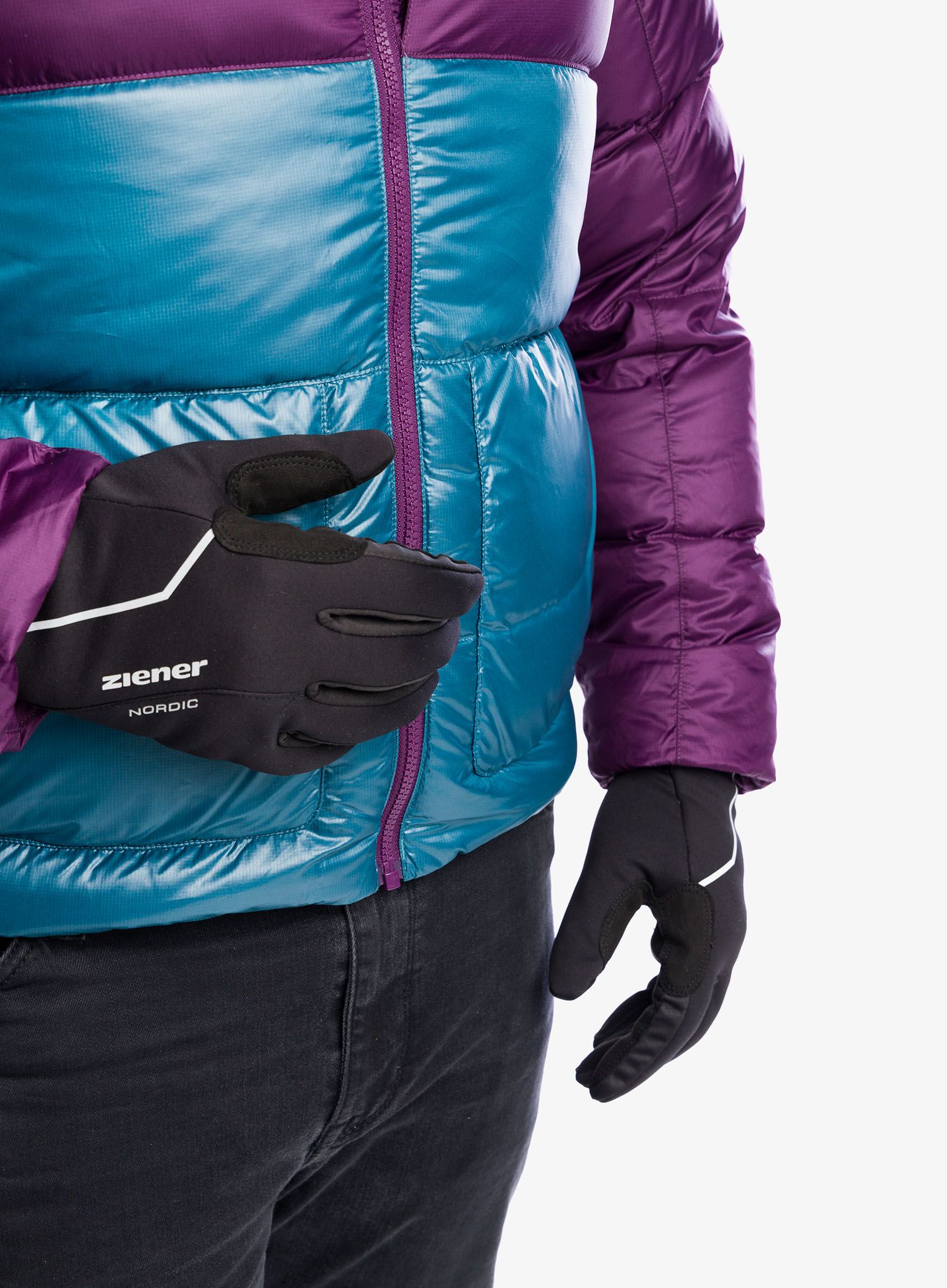 Softshell rokavice Ziener Ultimo PR - black