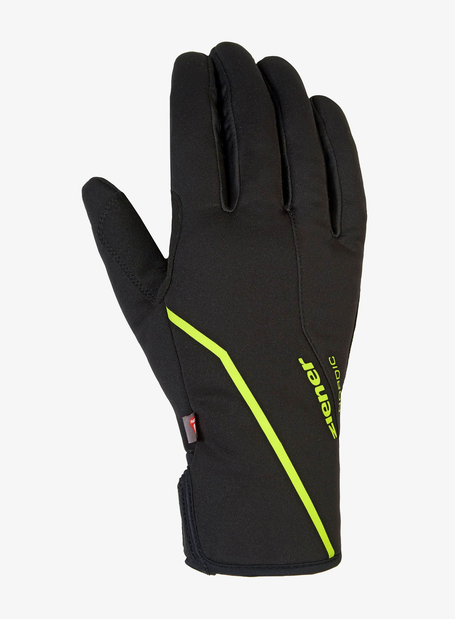 Softshell rokavice Ziener Ultimo PR - black/lime