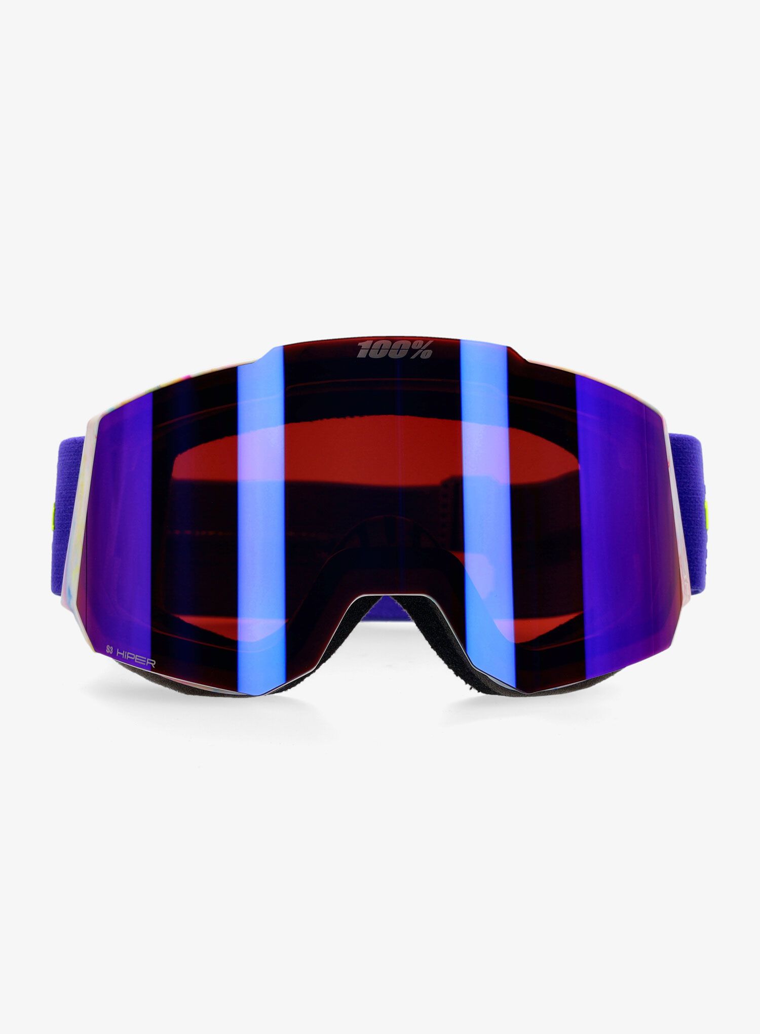 Smučarska očala 100% Snowcraft Hiper - mirror violet lens