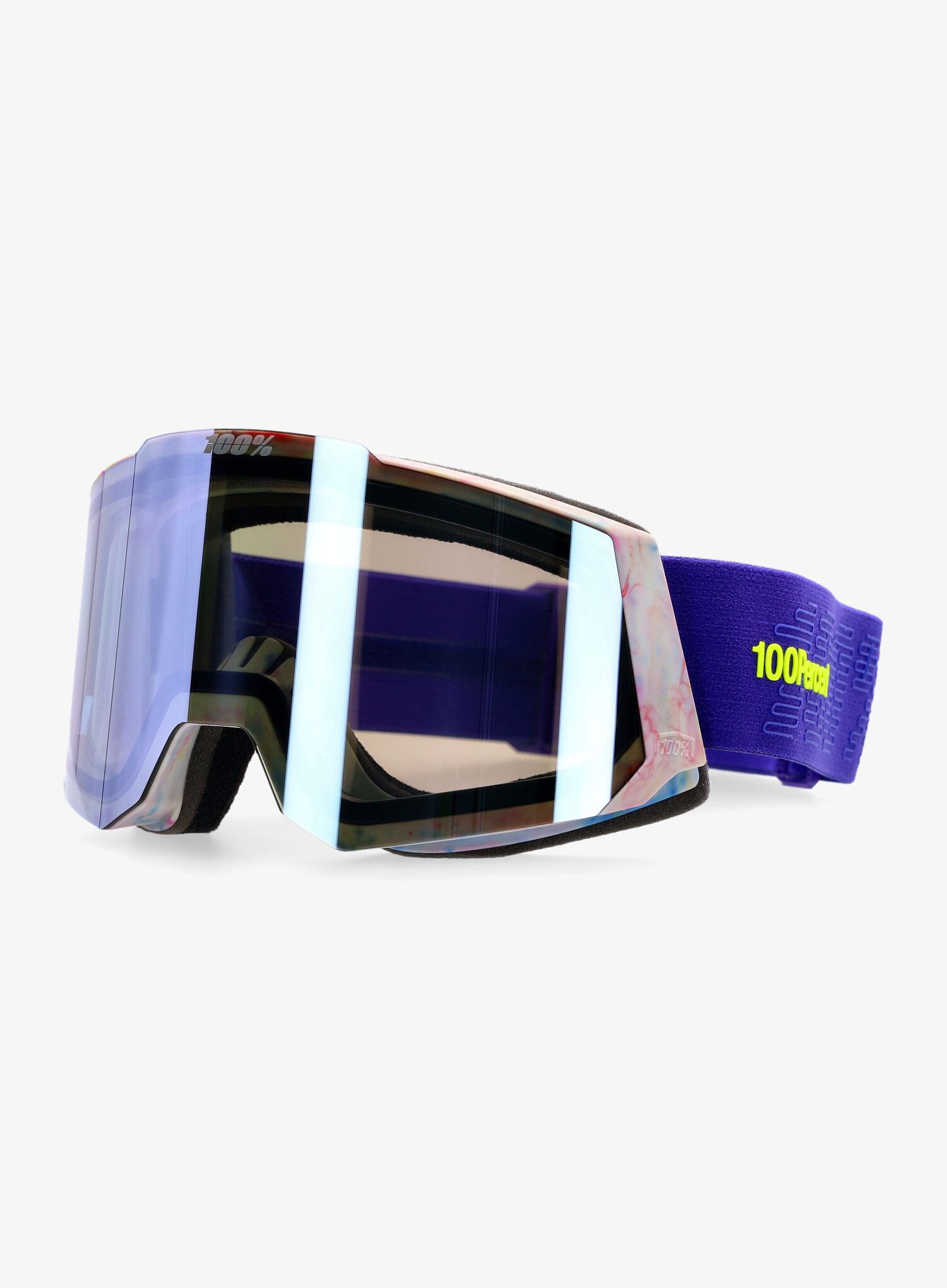 Smučarska očala 100% Snowcraft Hiper - mirror violet lens