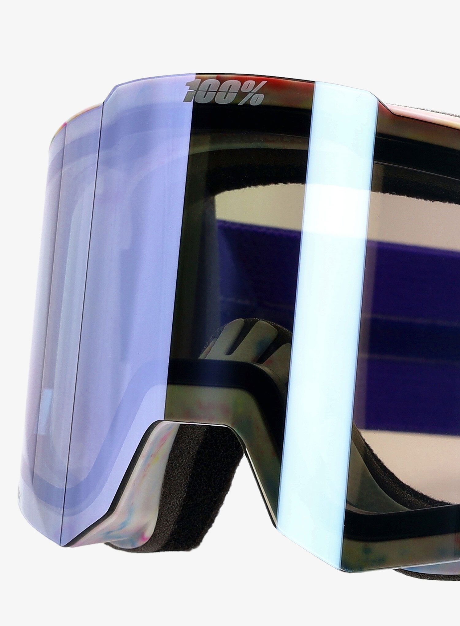 Smučarska očala 100% Snowcraft Hiper - mirror violet lens